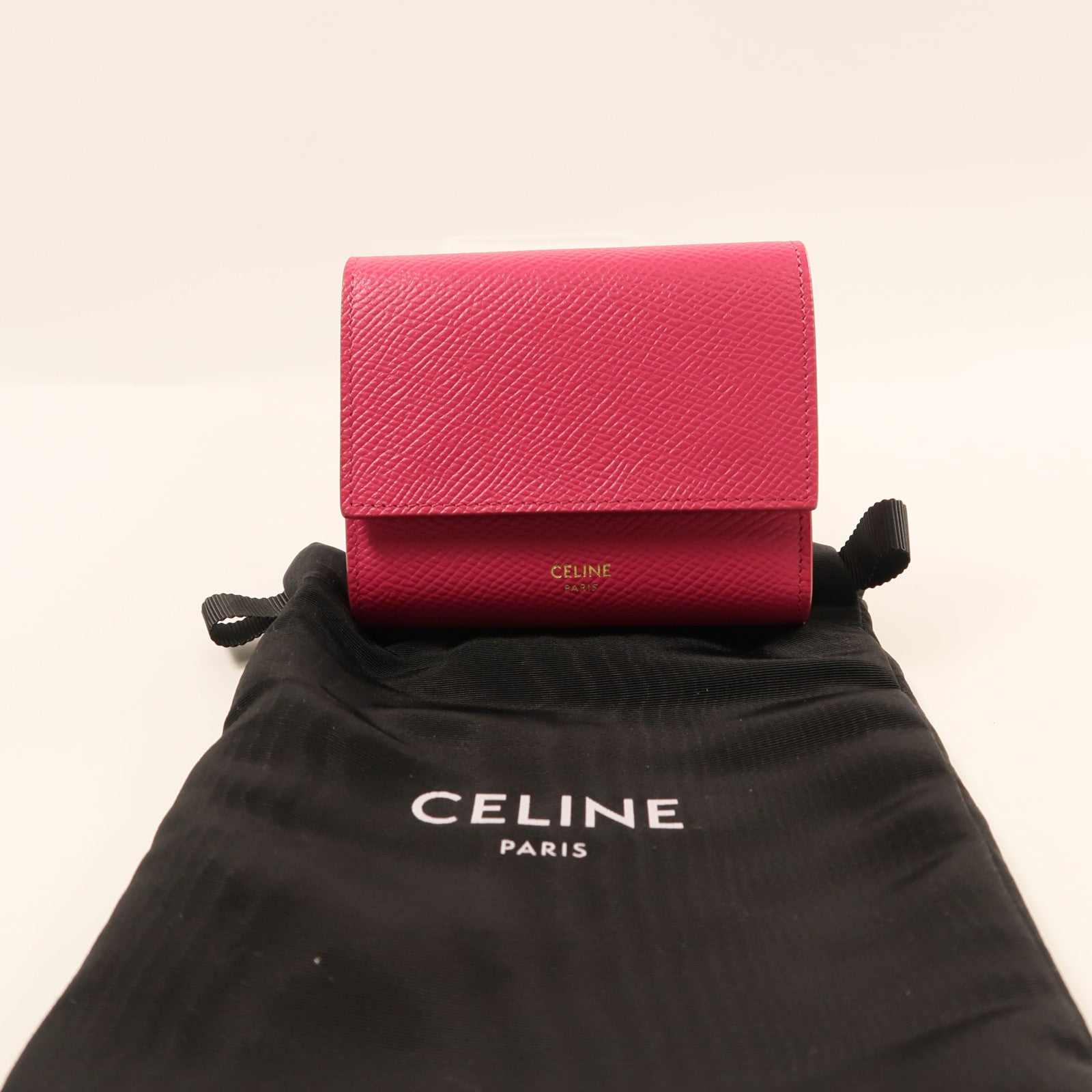 CELINE 牛皮皮革Wallet錢包粉紅色