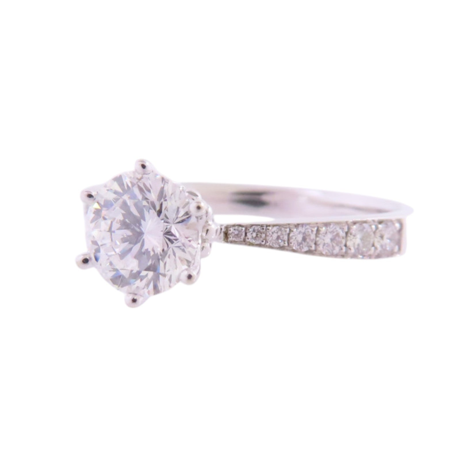 JEWELRY 18K白金/鑽石Diamond Ring戒指US#7.75