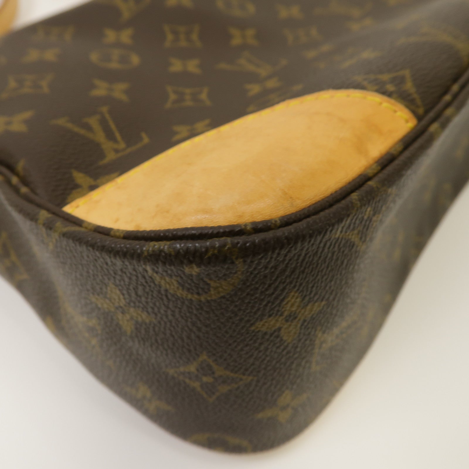 LOUIS VUITTON Monogram Boulogne 30金扣肩背袋啡色