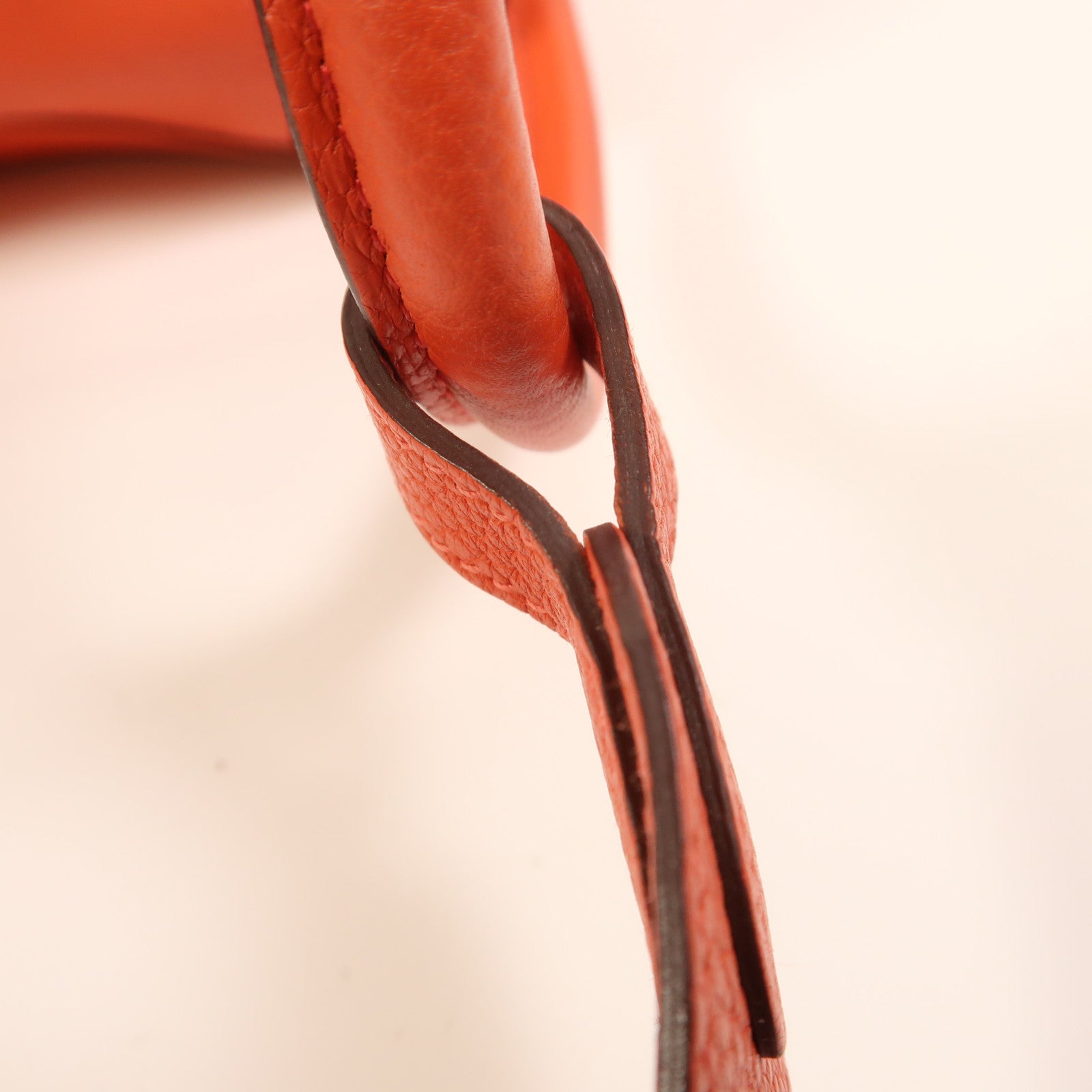 HERMES Clemence皮革Lindy 30銀扣手挽肩背兩用袋Rouge Pivoine