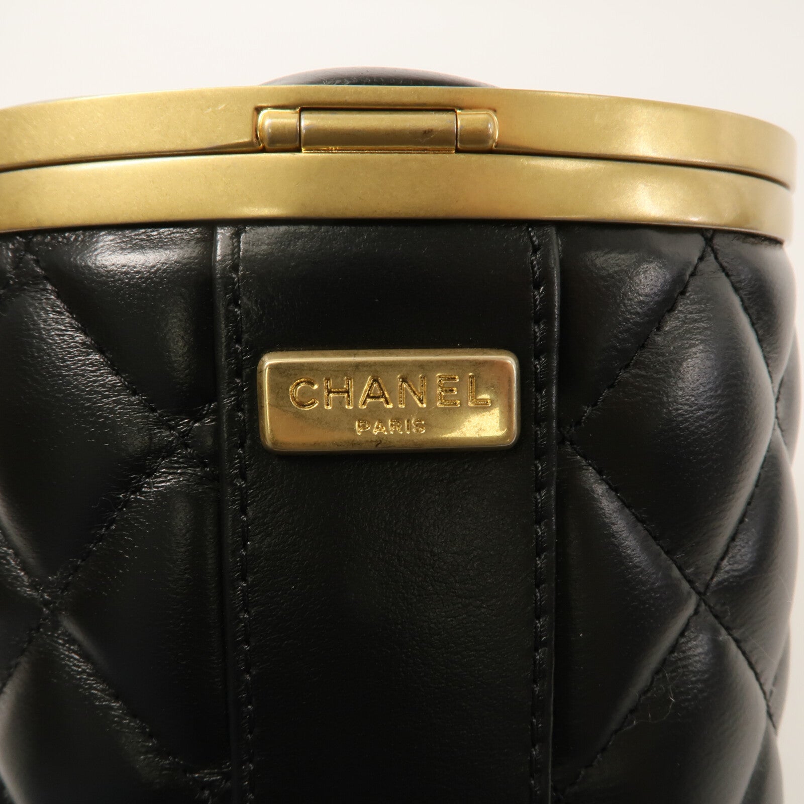 CHANEL 羊皮皮革Vanity Bag鏈帶肩背袋