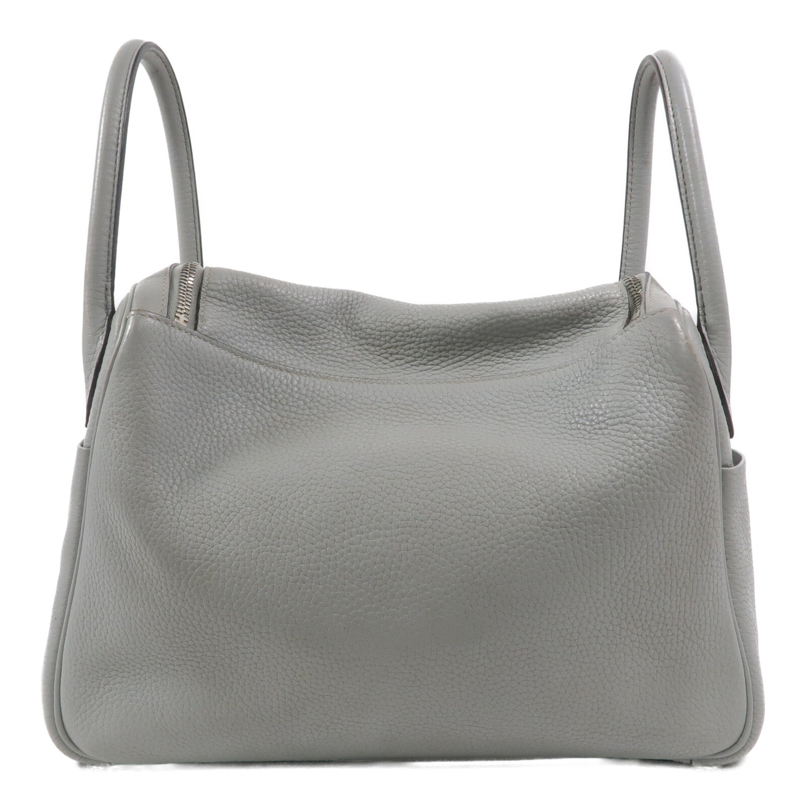 HERMES Clemence皮革Lindy 30手挽肩背兩用袋Bleu Pale