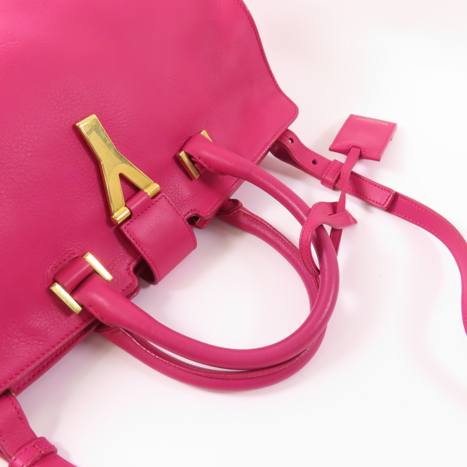 SAINT LAURENT 牛皮皮革Y Cabas金扣手挽肩背兩用袋