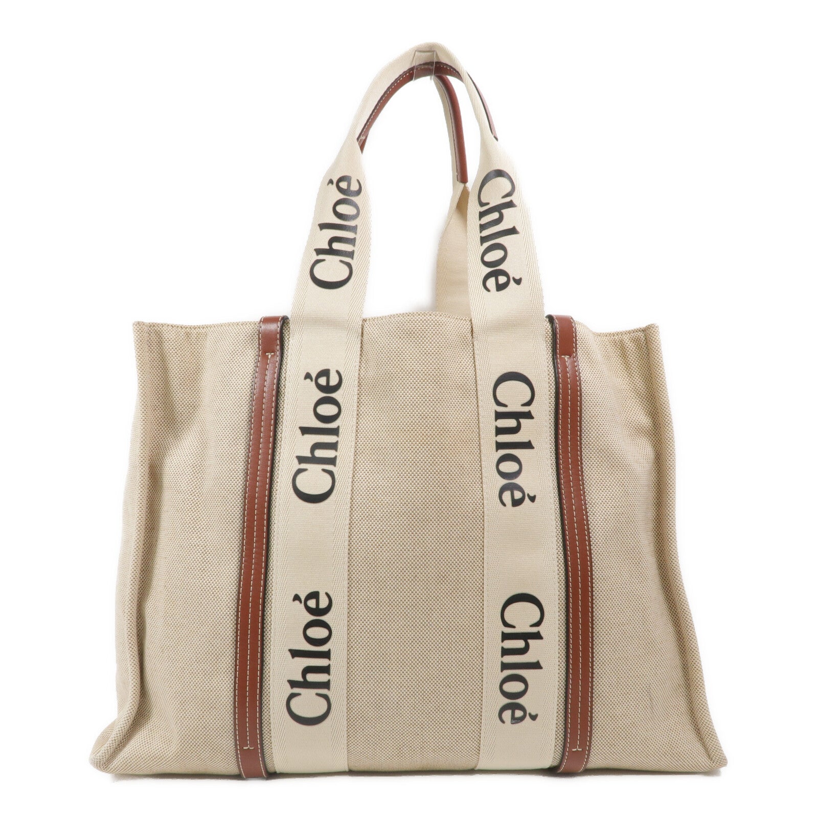 Chloe 帆布Woody Large肩背袋