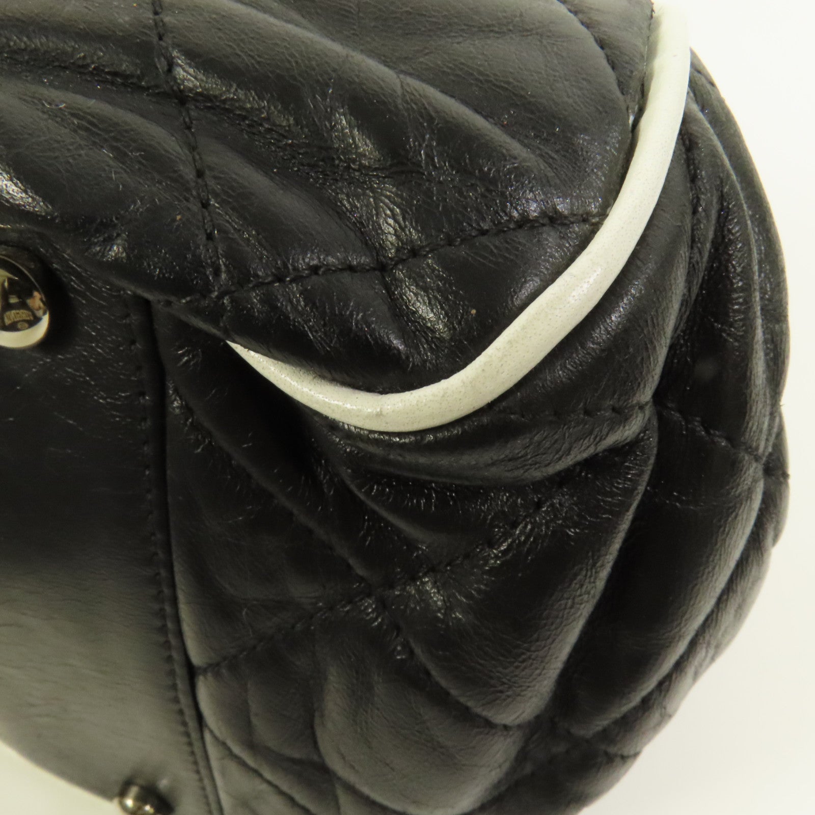 CHANEL 牛皮皮革West Accordion Flap Bag銀扣鏈帶肩背袋