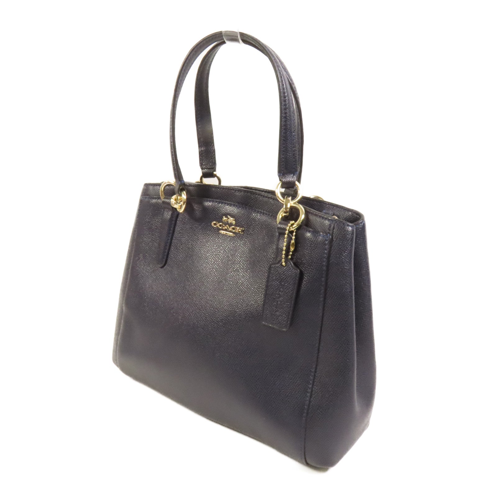 COACH 牛皮皮革2 Way Shoulder金扣手挽肩背兩用袋