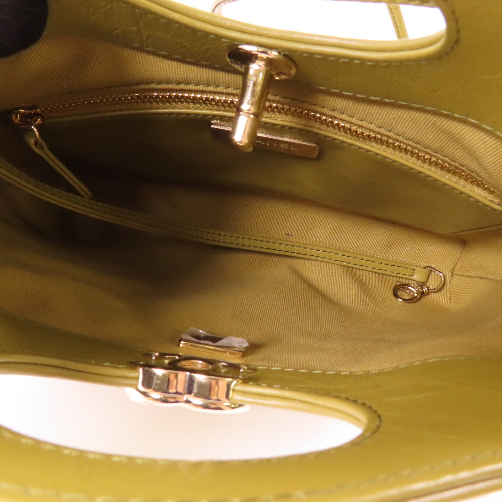 CHANEL 牛皮皮革C31 Small金扣鏈帶肩背袋