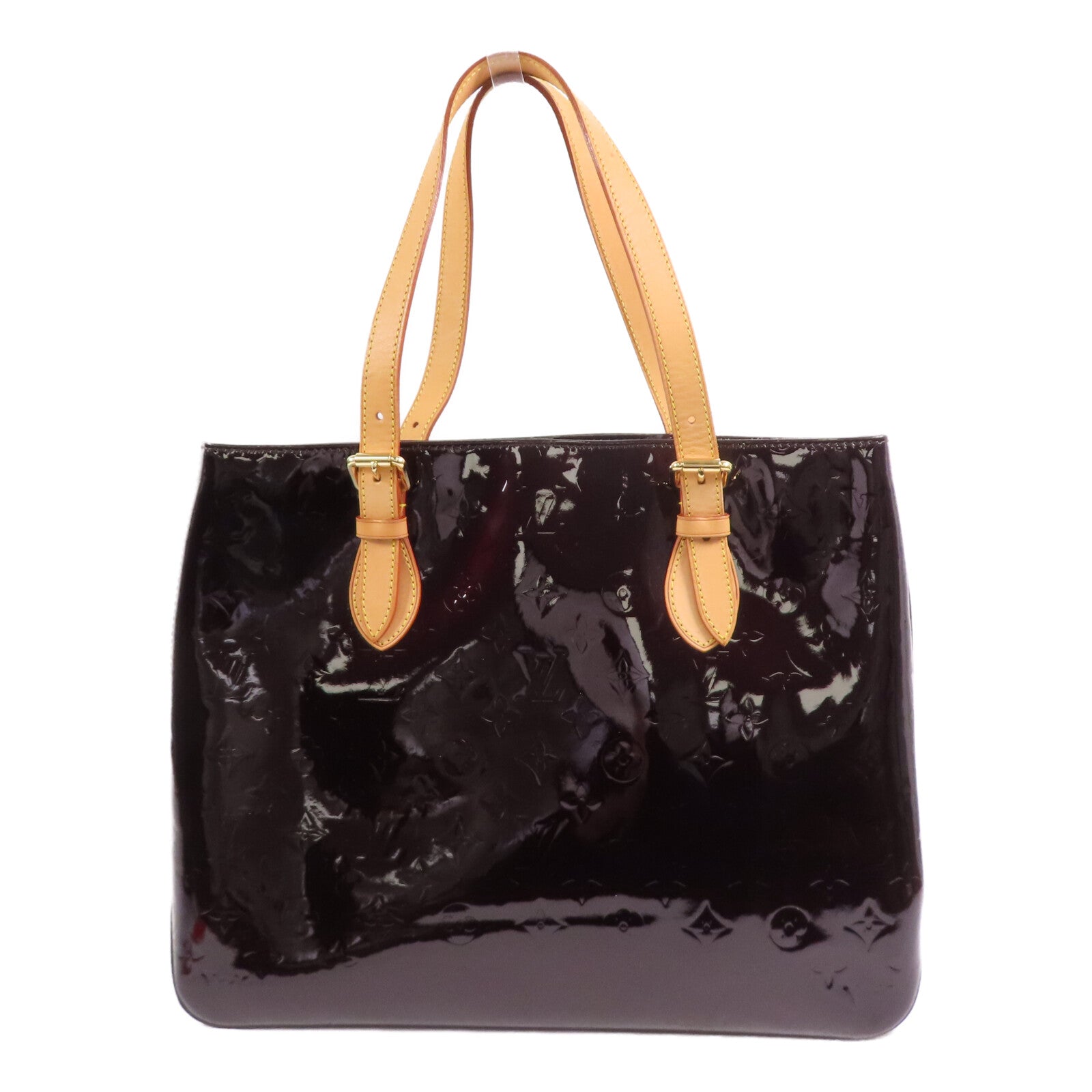 LOUIS VUITTON Monogram Vernis Brentwood金扣肩背袋