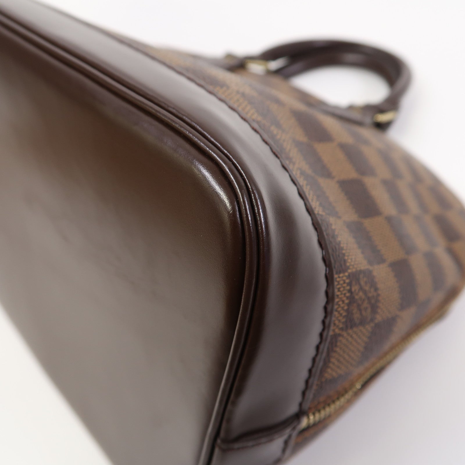 LOUIS VUITTON 【激減優惠】Damier Alma PM金扣手挽袋啡色
