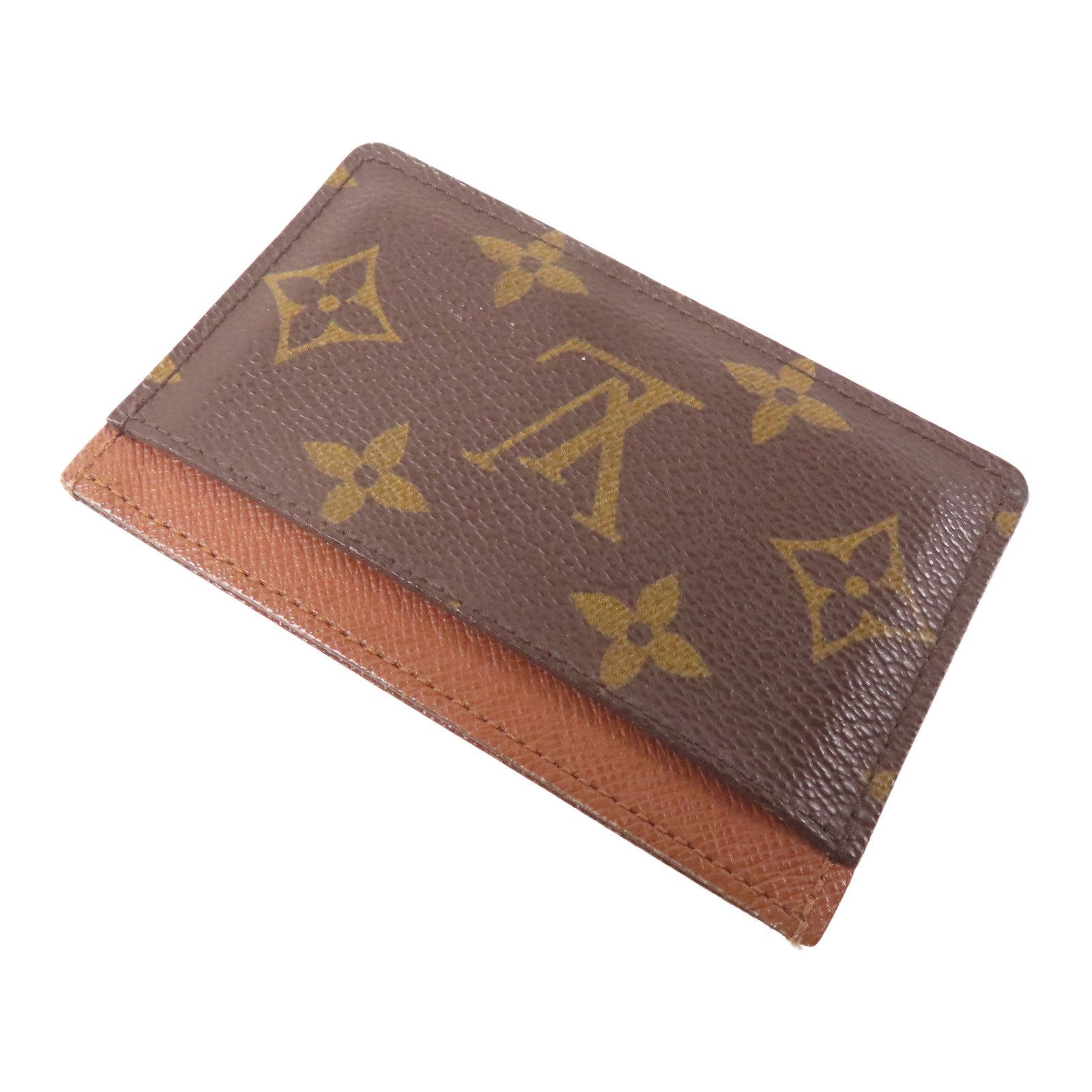 LOUIS VUITTON Monogram Card Case卡片套啡色