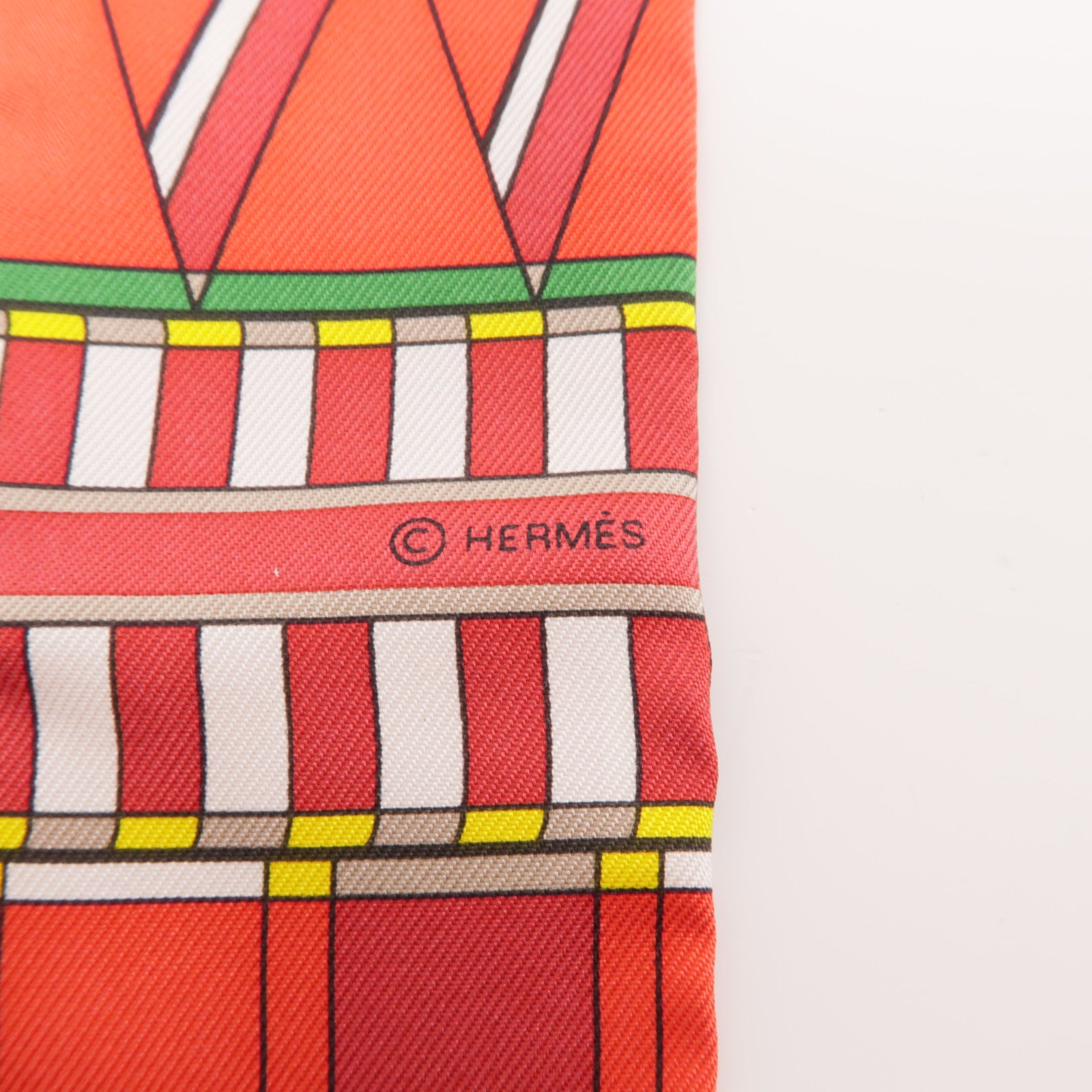 HERMES 絲質Twilly絲巾