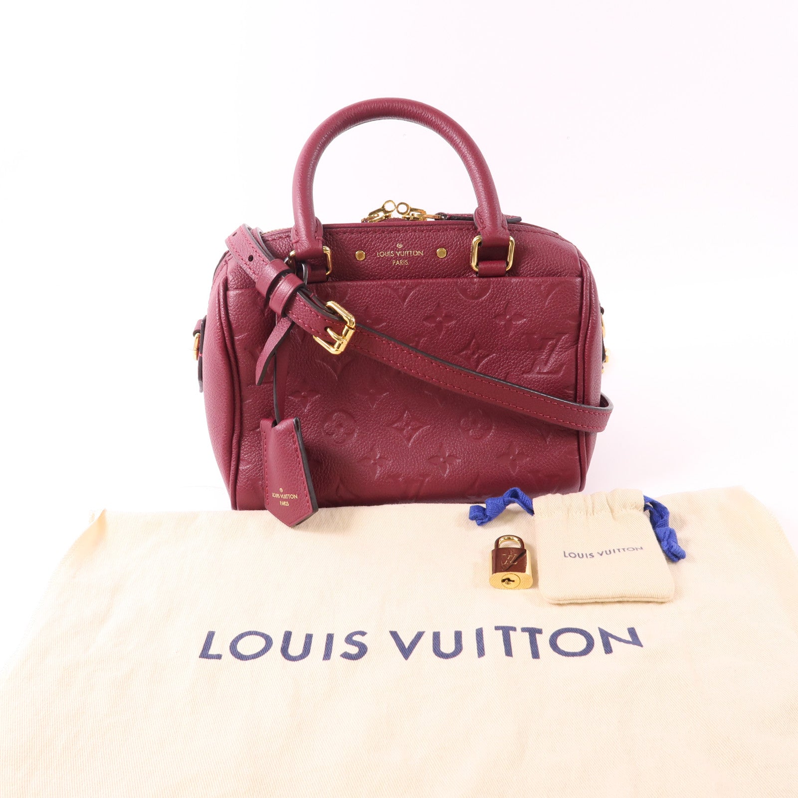 LOUIS VUITTON  LV GHW Speedy 25 2 Way Shoulder Bag Monogram Empreinte