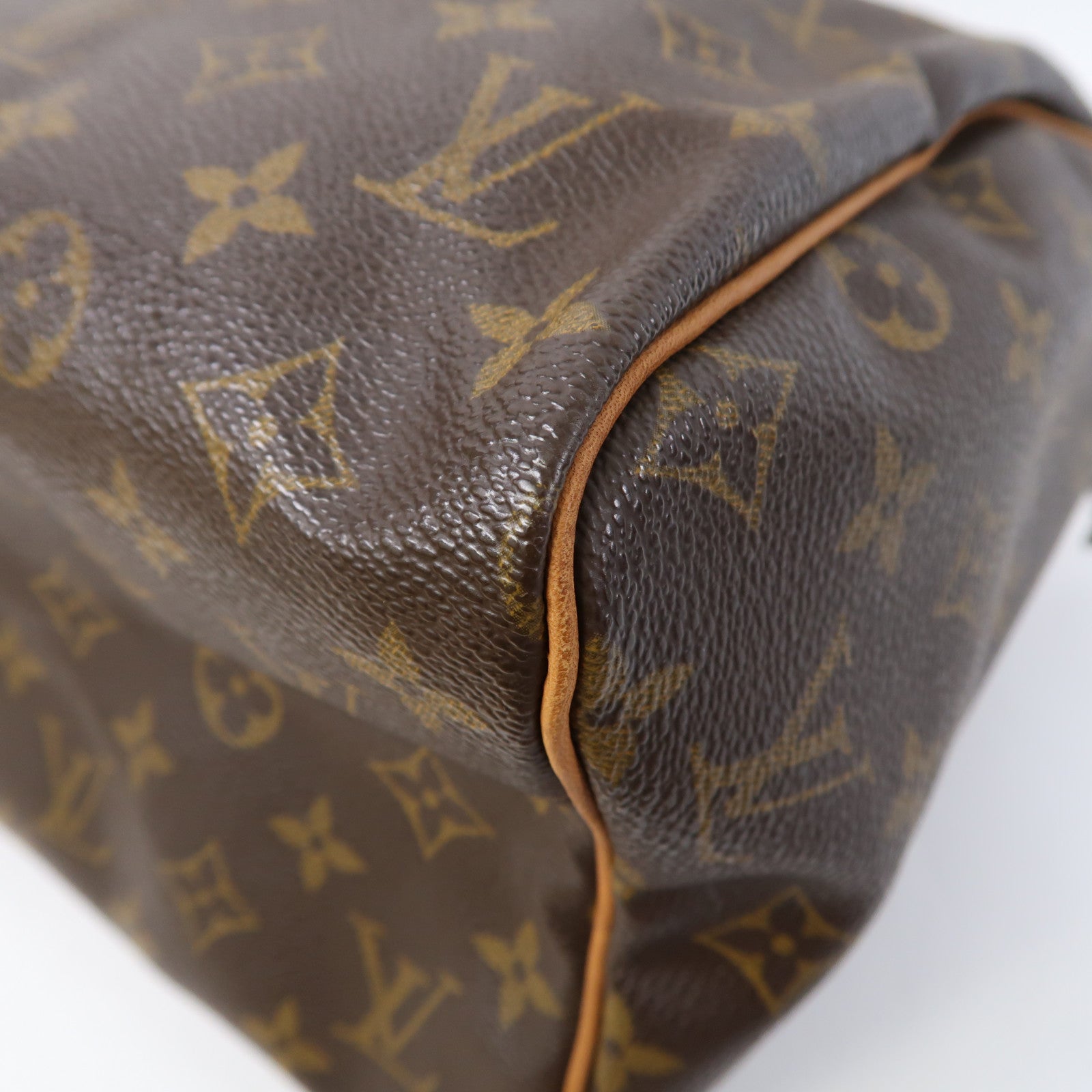 LOUIS VUITTON Monogram Speedy 30金扣手挽袋啡色