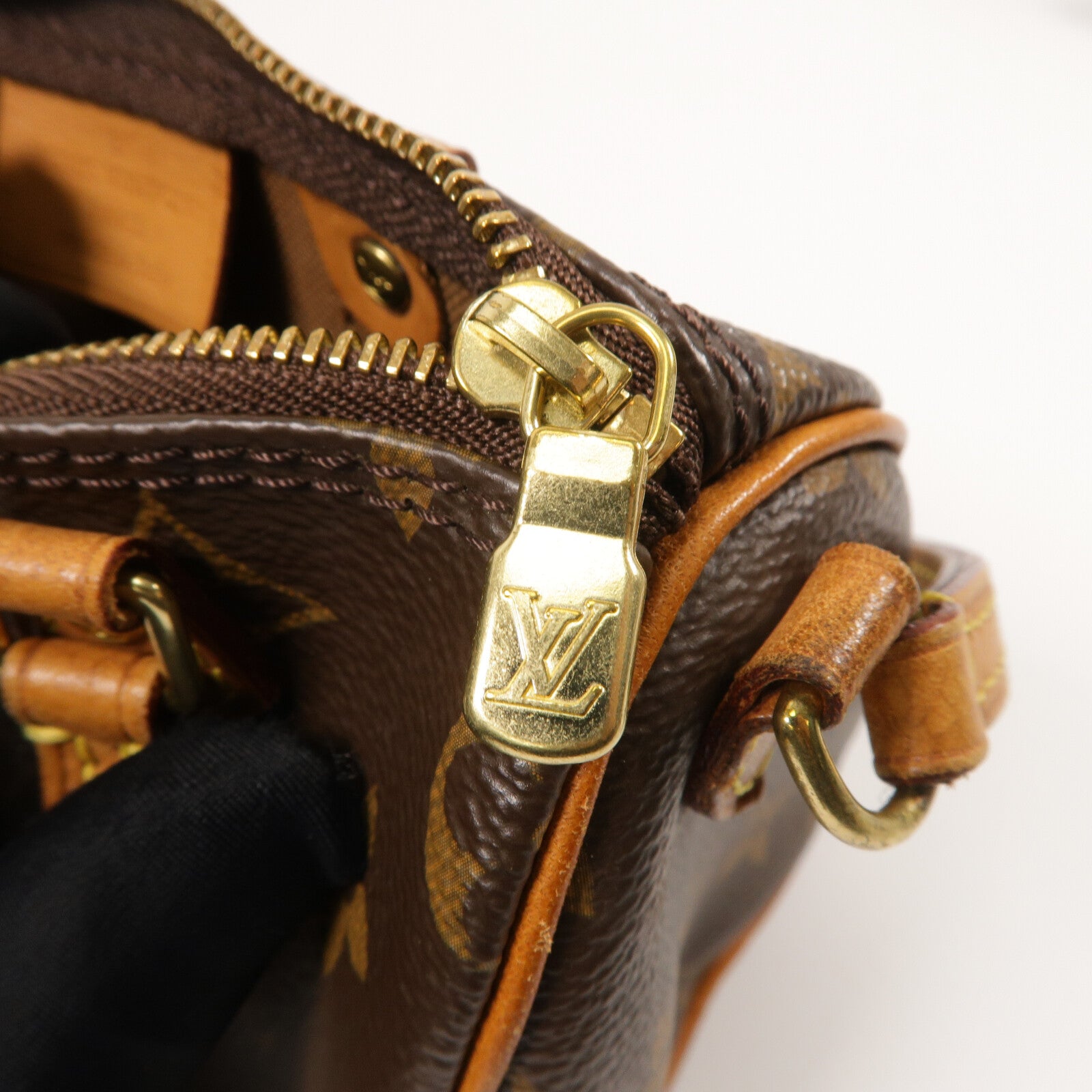 LOUIS VUITTON Monogram Nano Speedy手挽肩背兩用袋