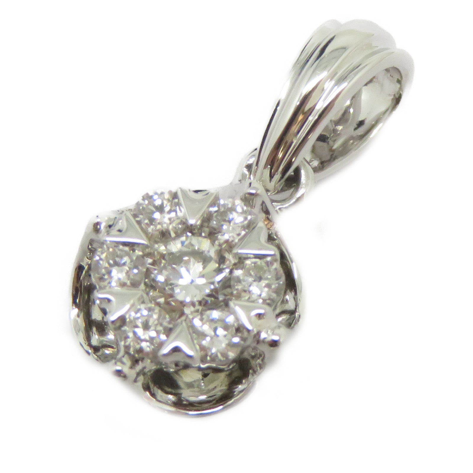 JEWELRY 18K白金Pendant Top鑽石吊墜