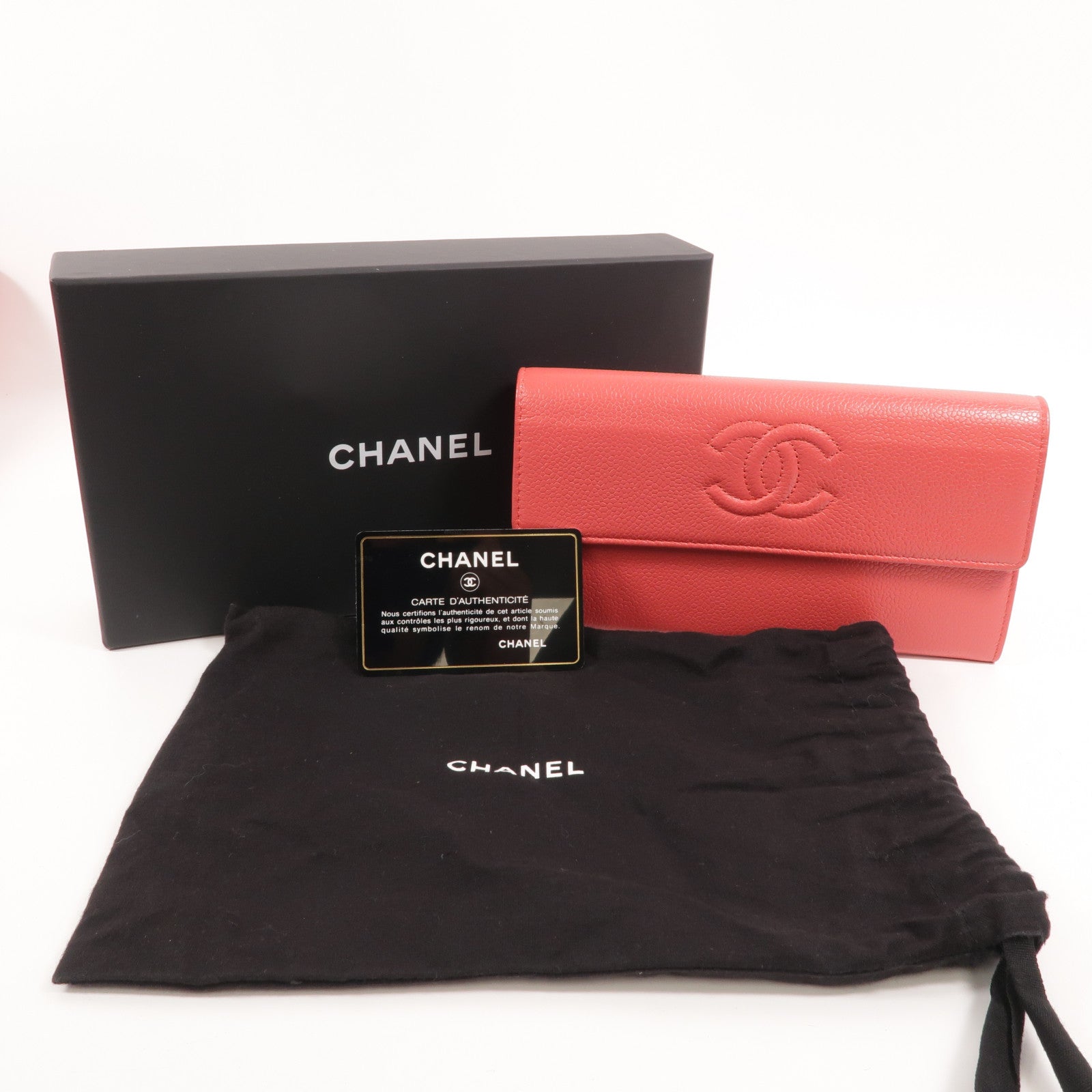 CHANEL 牛皮皮革Long Wallet長錢包