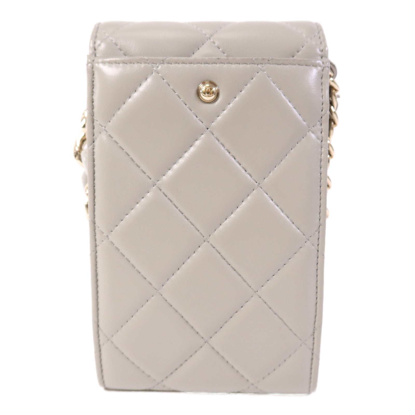 CHANEL 羊皮皮革Chain Shoulder Bag金扣鏈帶肩背袋