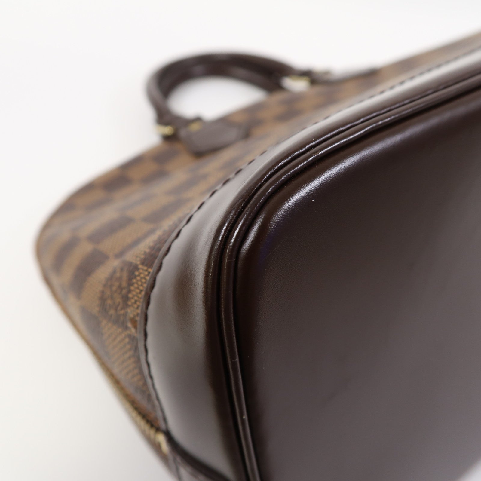 LOUIS VUITTON 【激減優惠】Damier Alma PM金扣手挽袋啡色