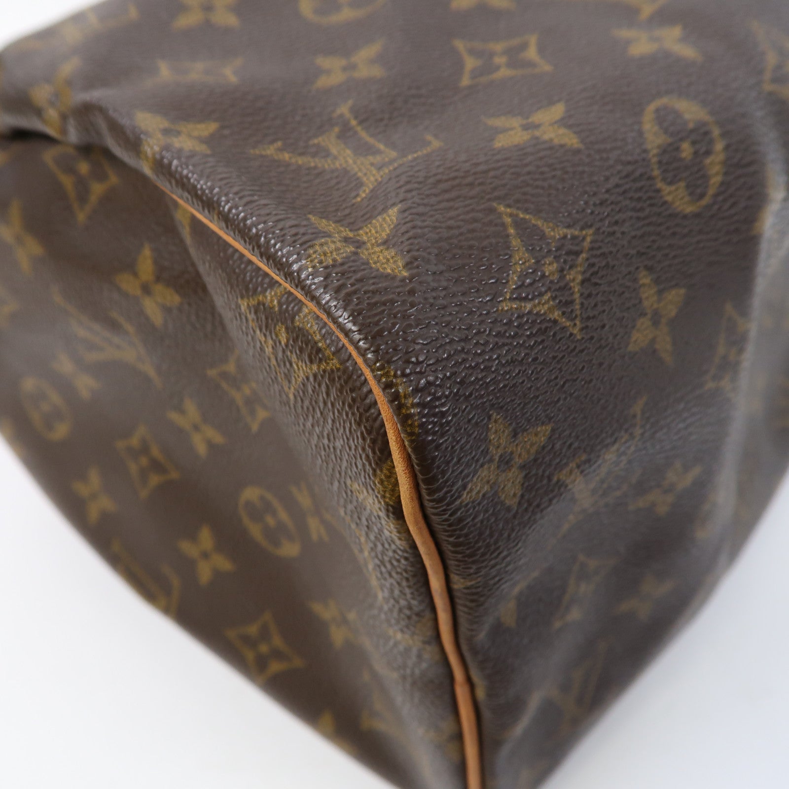 LOUIS VUITTON Monogram Speedy 30金扣手挽袋啡色