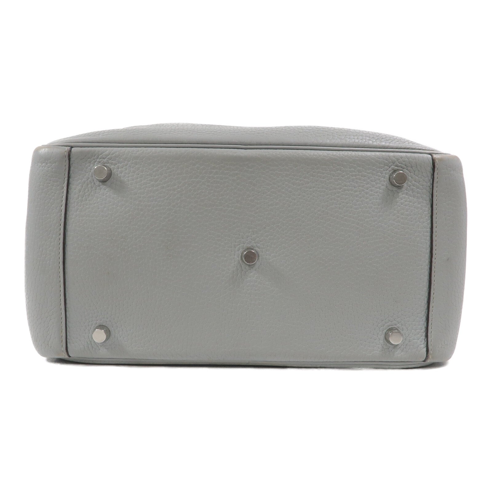 HERMES Clemence皮革Lindy 30手挽肩背兩用袋Bleu Pale