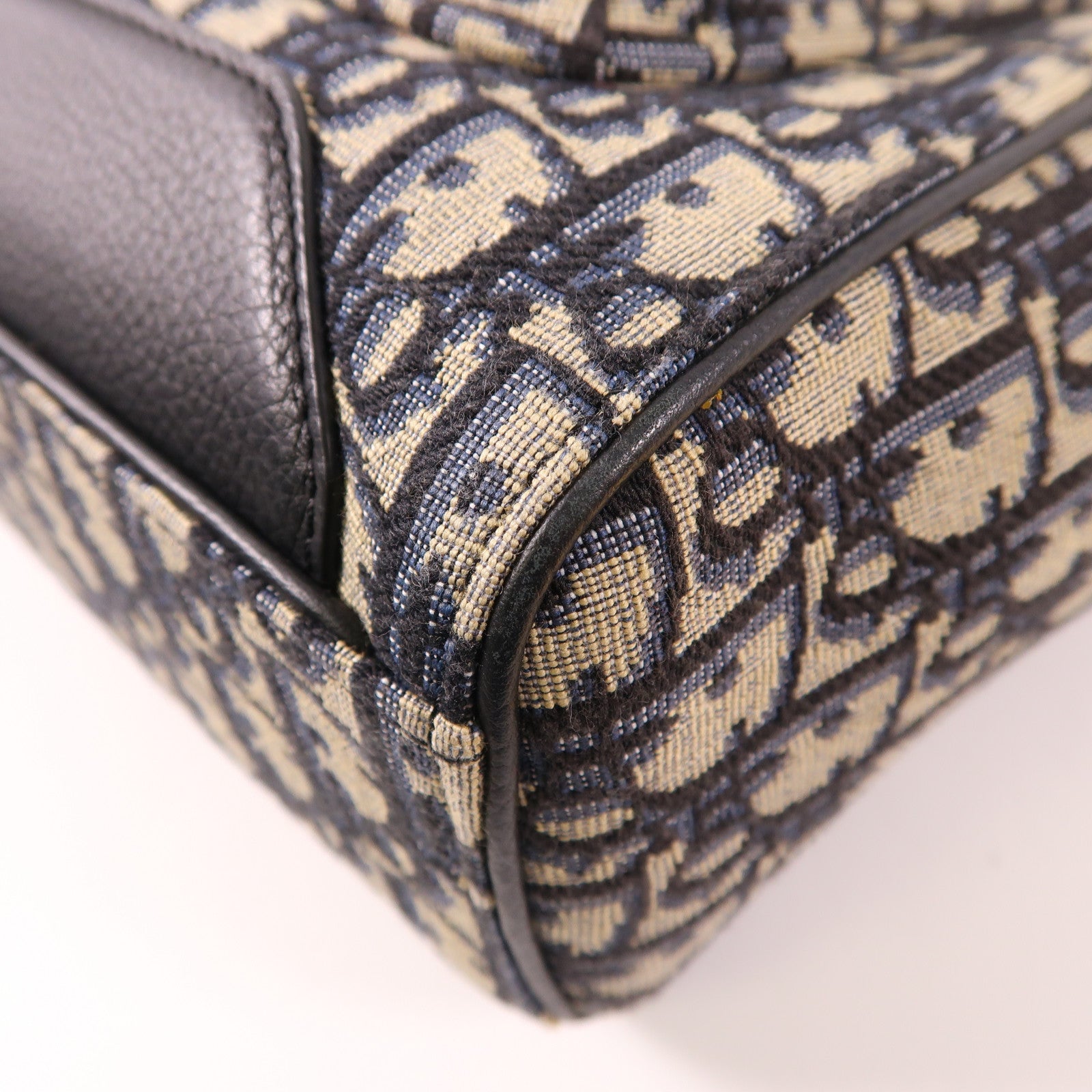 Dior 帆布Saddle 2 Way Bag銀扣手挽肩背兩用袋