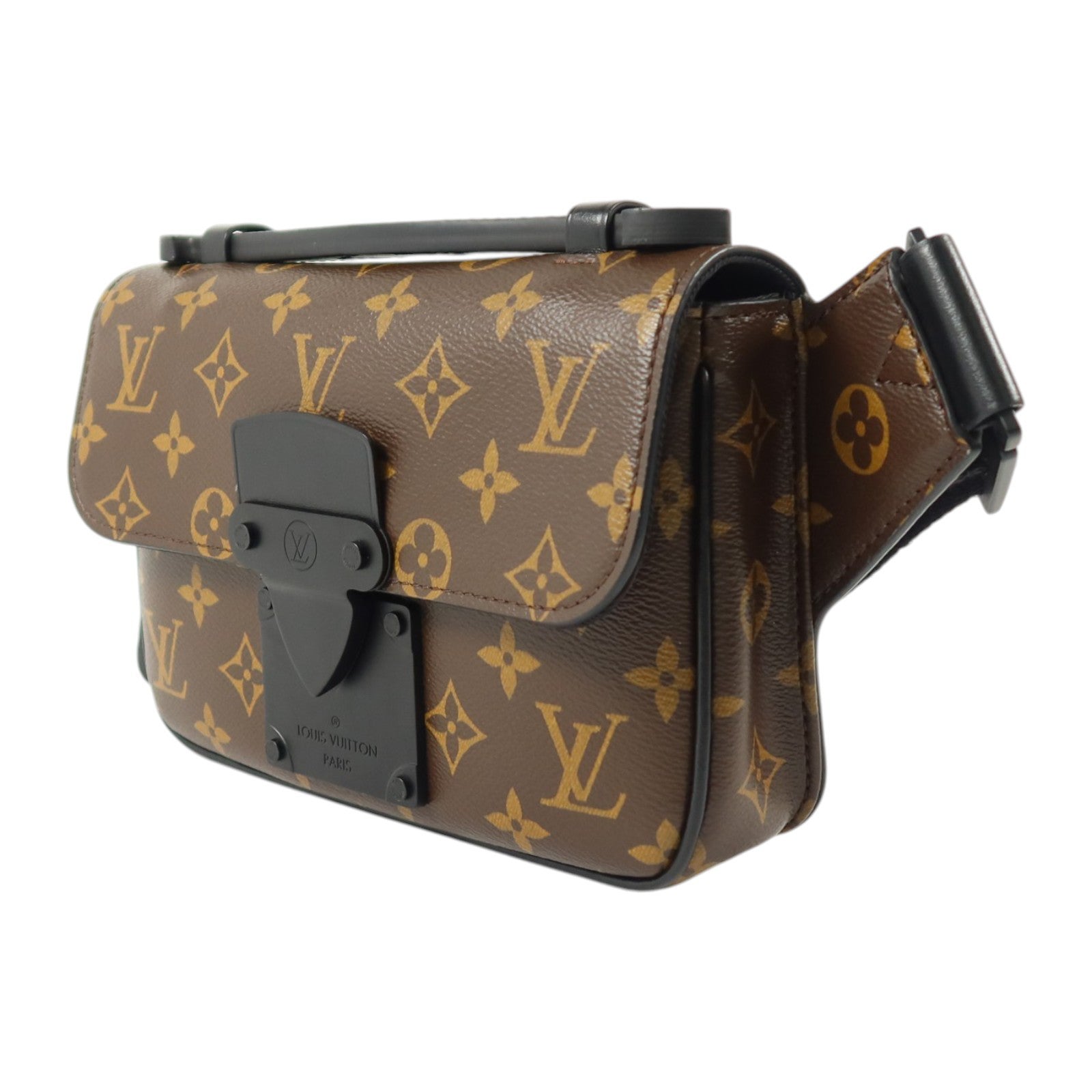 LOUIS VUITTON Monogram S Lock Messenger肩背袋