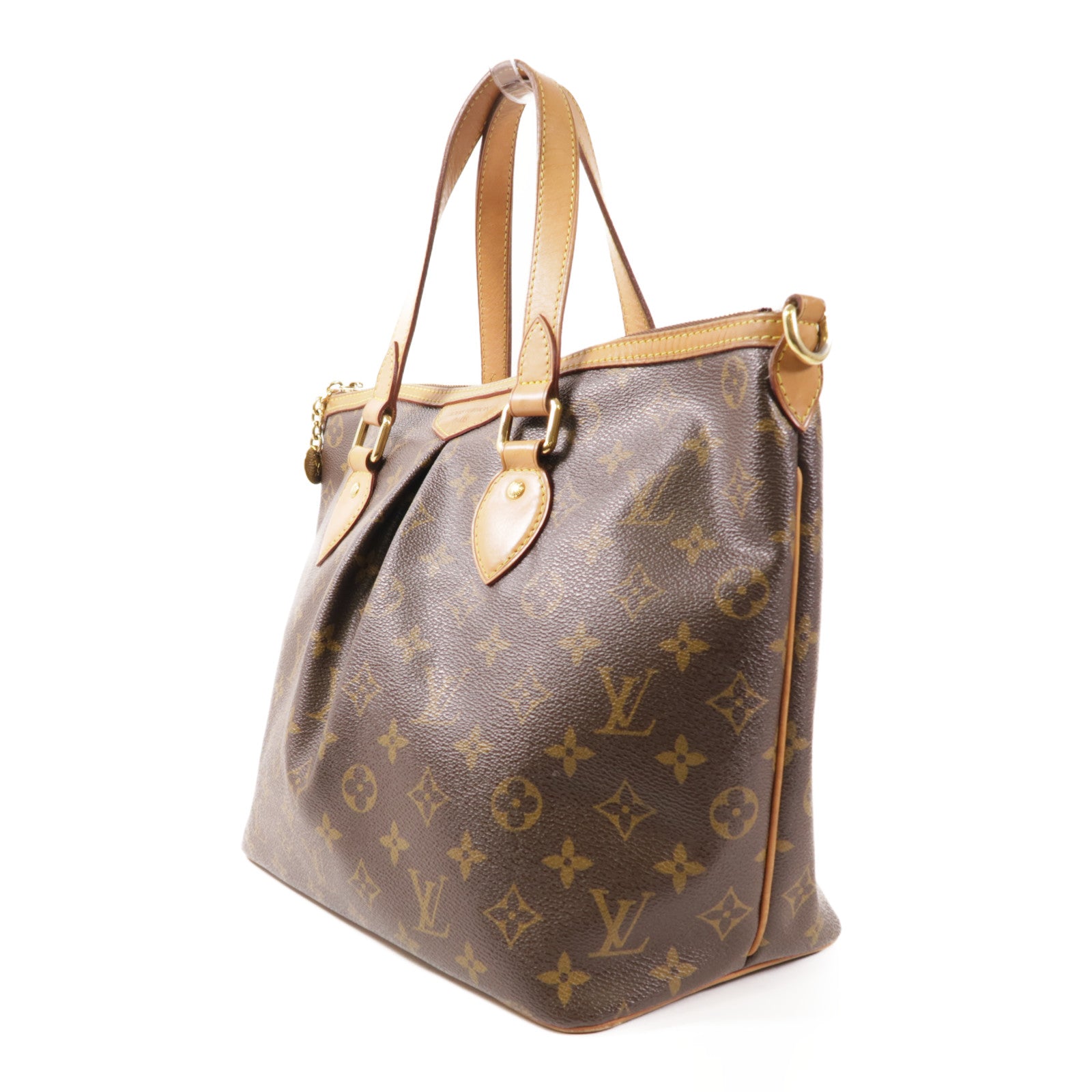 LOUIS VUITTON LV GHW Palermo PM 2 Way Shoulder Bag M40145 Monogram Brown