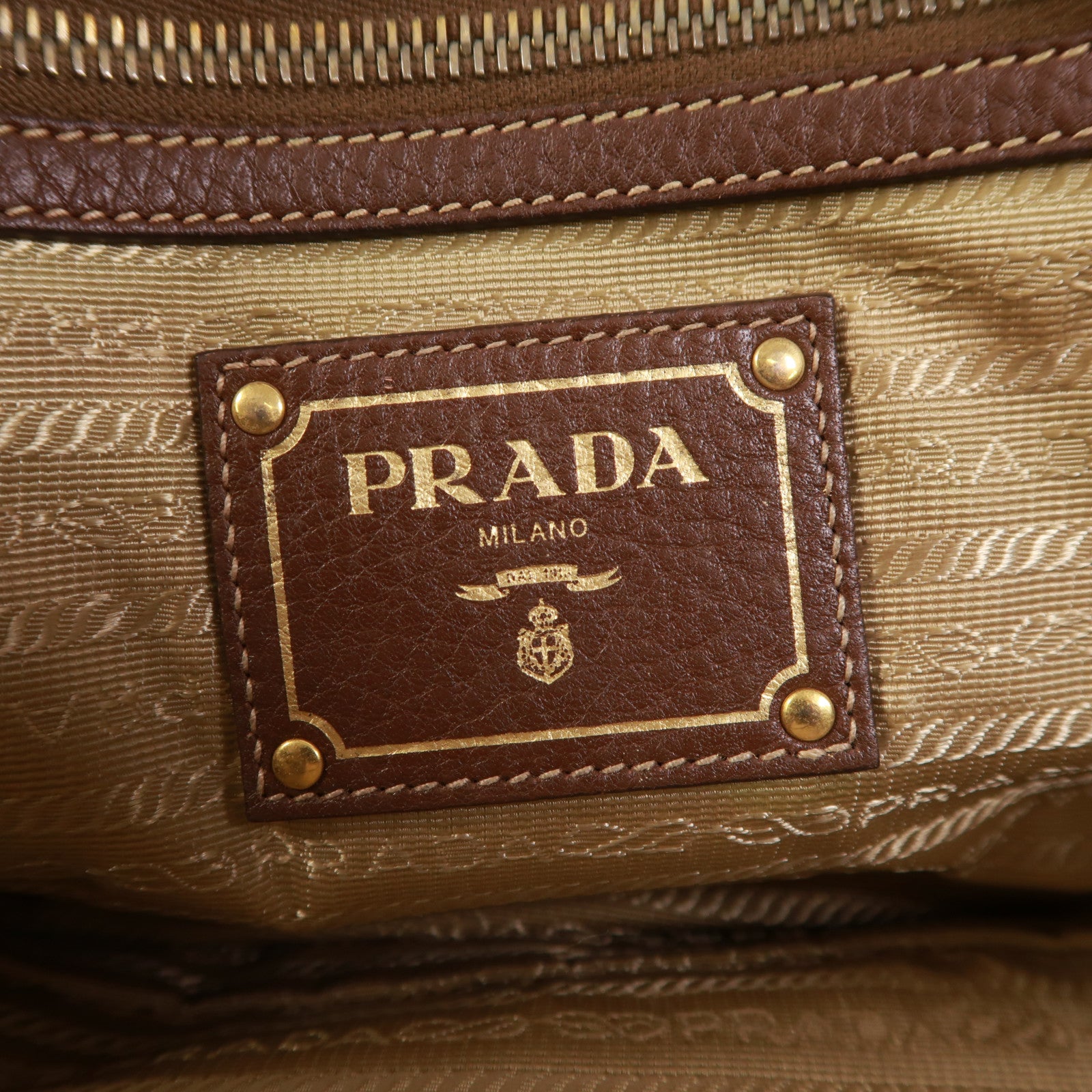 PRADA 帆布Shoulder Bag金扣肩背袋