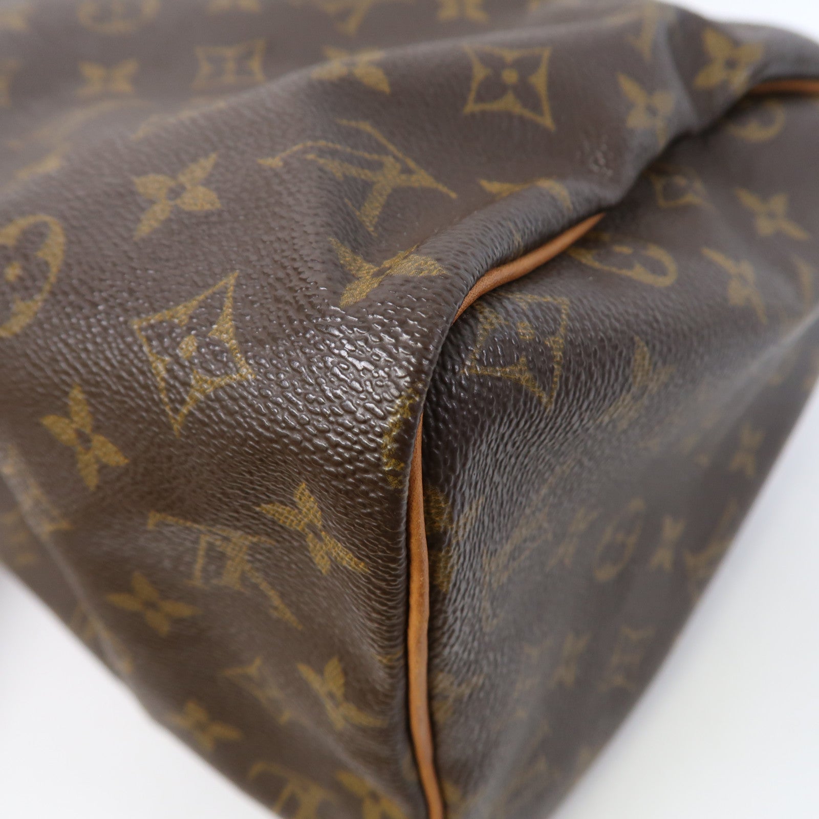LOUIS VUITTON Monogram Speedy 30金扣手挽袋啡色