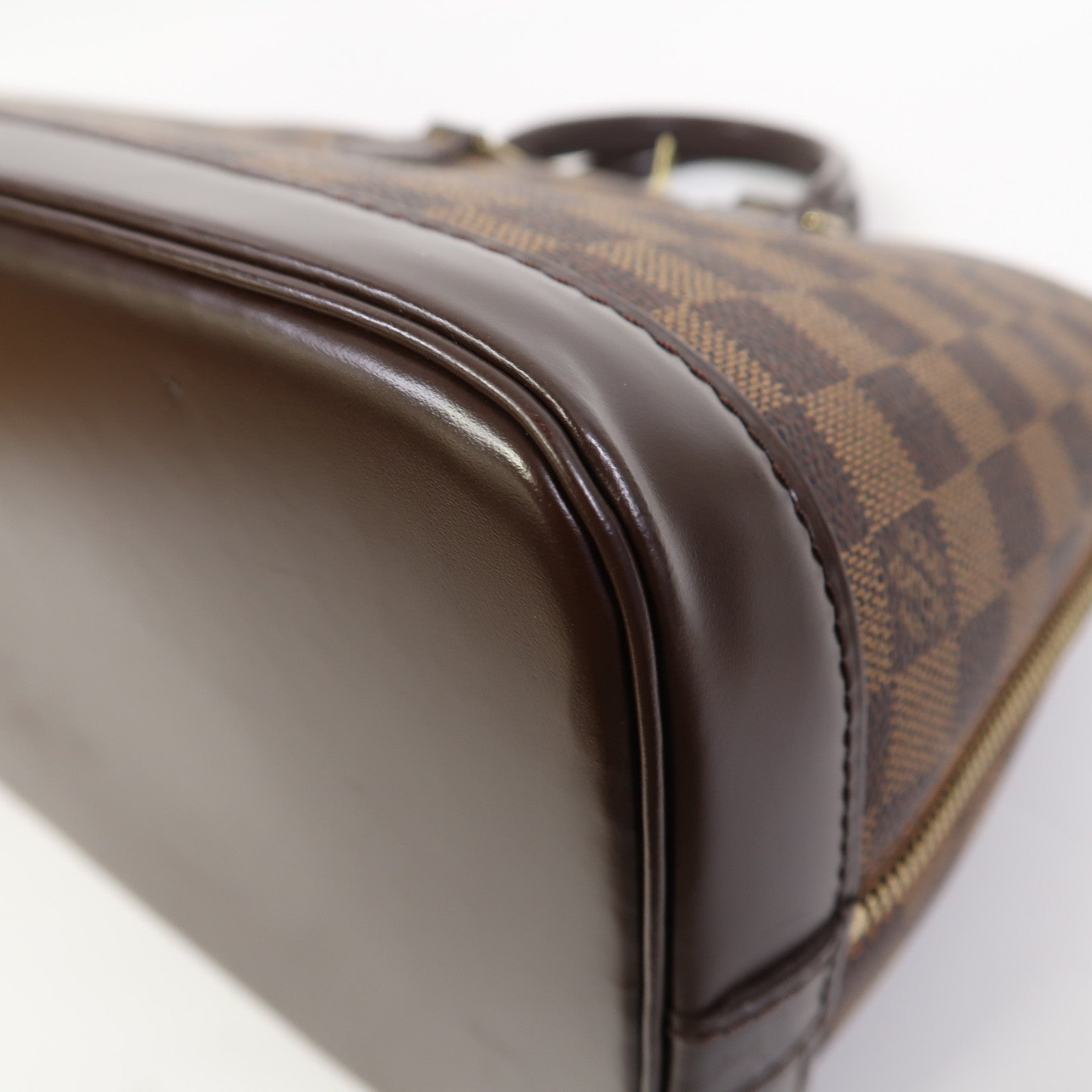 LOUIS VUITTON 【激減優惠】Damier Alma PM金扣手挽袋啡色
