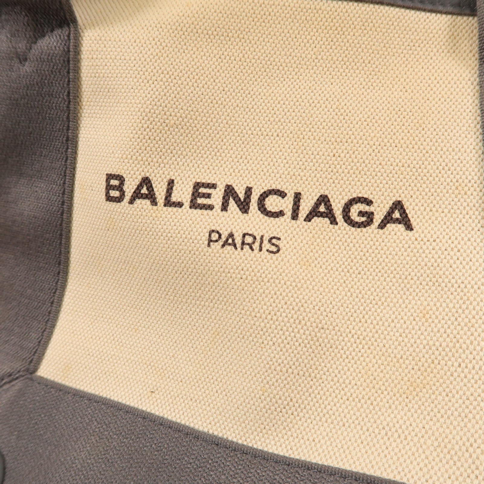 BALENCIAGA 帆布Cabas XS銀扣手挽肩背兩用袋
