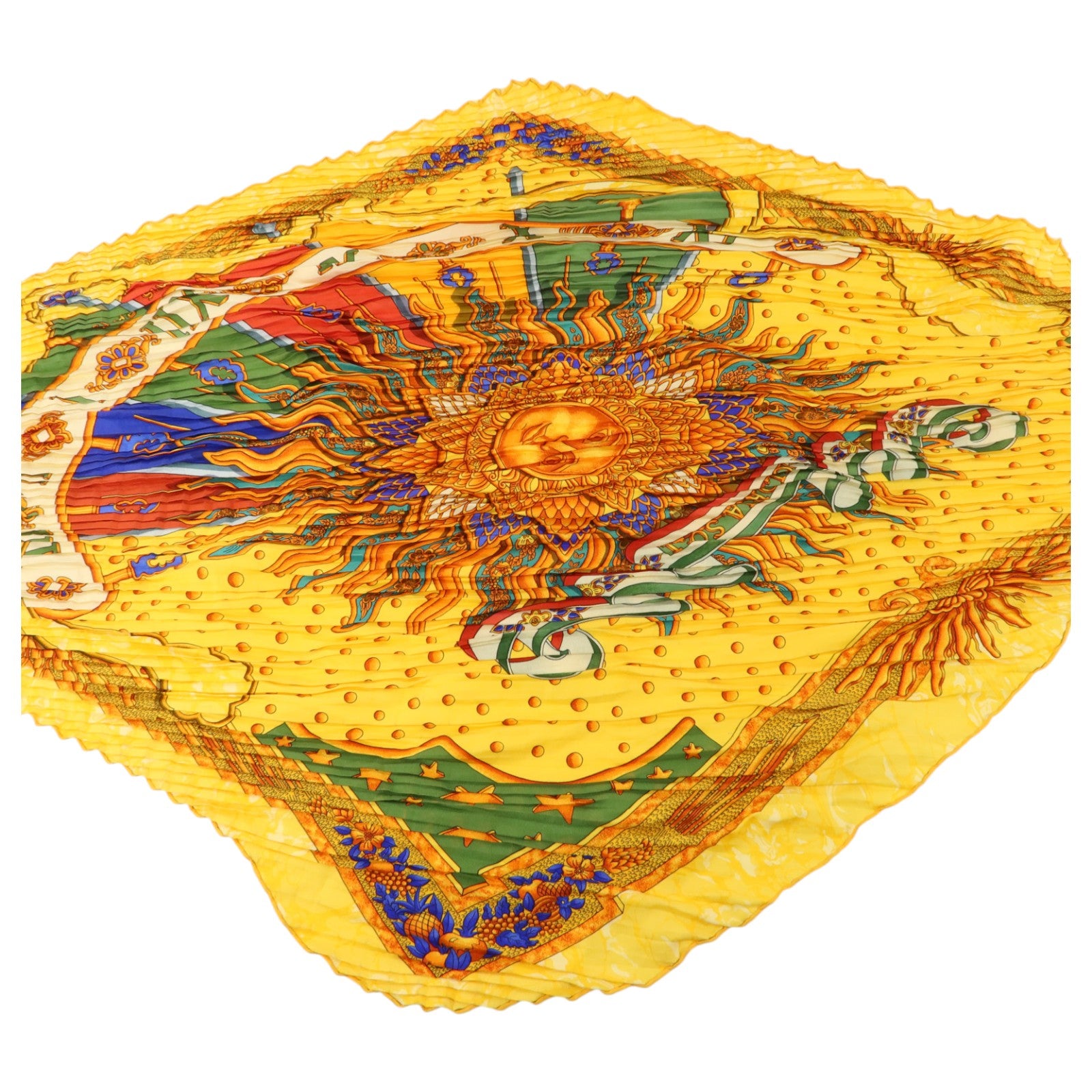 HERMES 絲質Carre Plisse Scarf 90絲巾