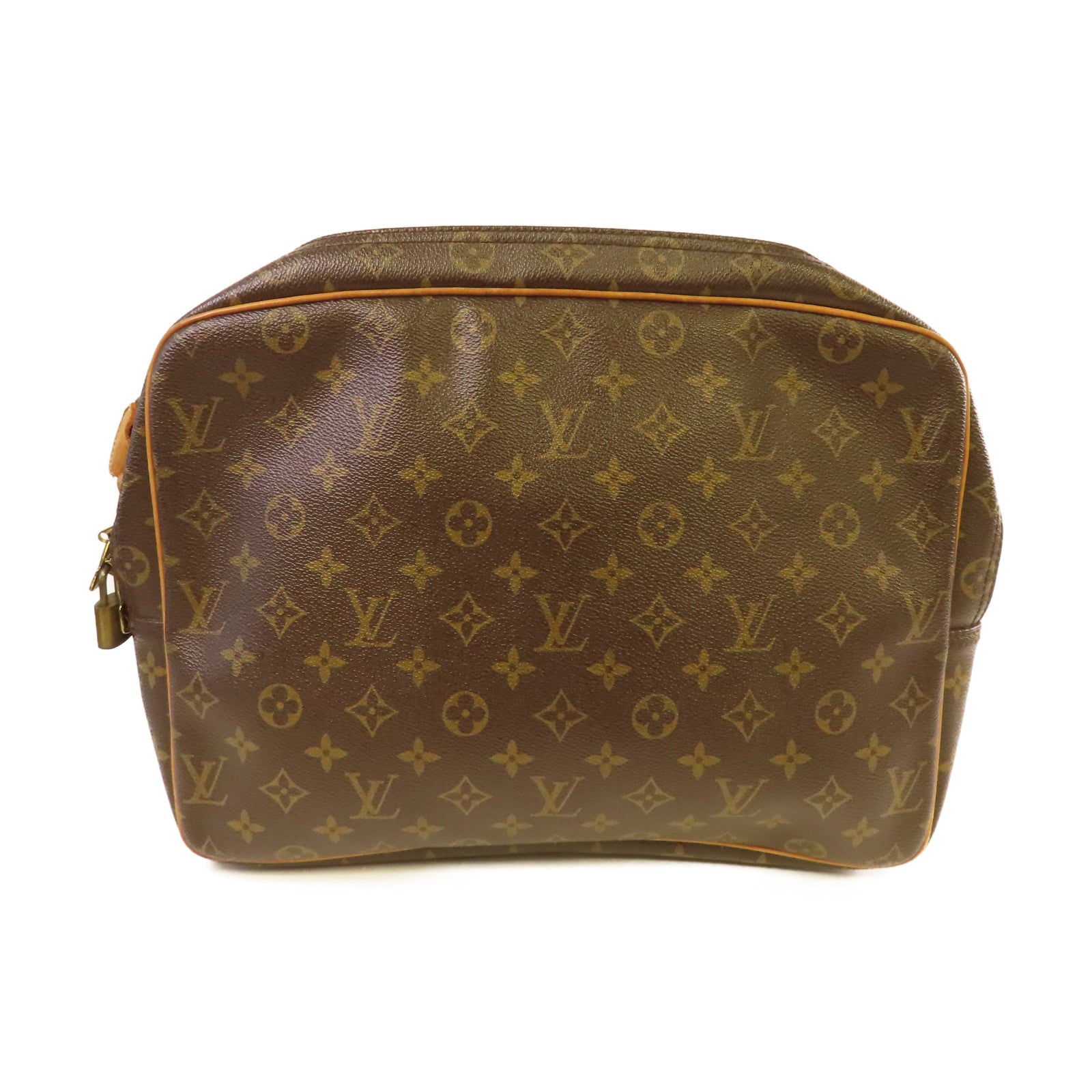 LOUIS VUITTON 【激減優惠】Monogram Reporter GM Shoulder Bag肩背袋啡色