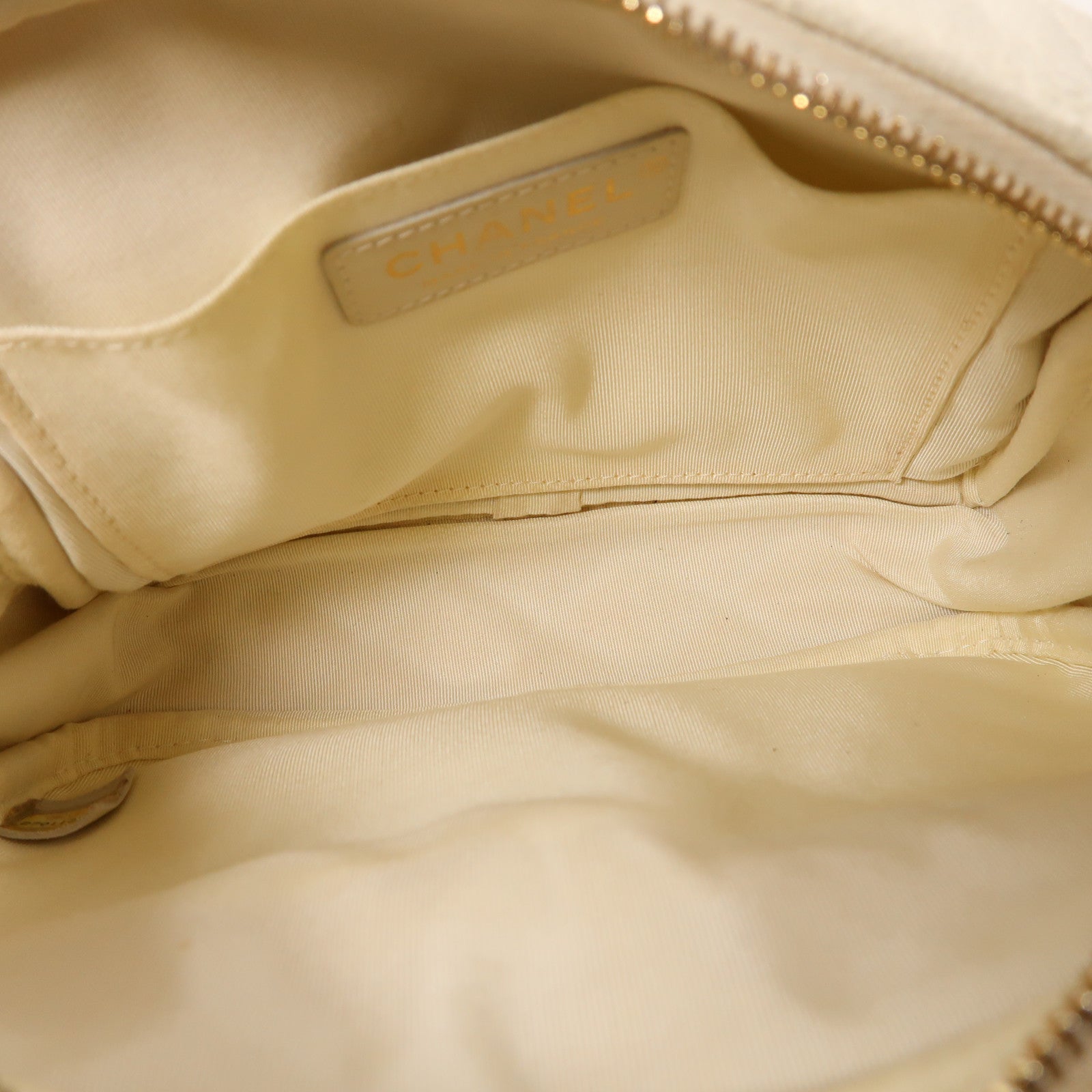 CHANEL 牛皮皮革Shoulder Bag 金扣鏈帶肩背袋