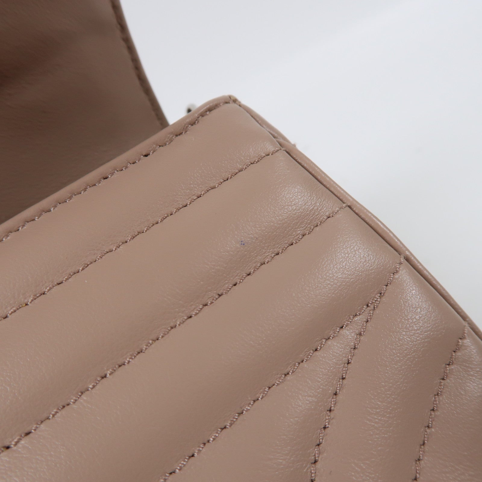 PRADA 羊皮皮革Chain Shoulder銀扣鏈帶肩背袋