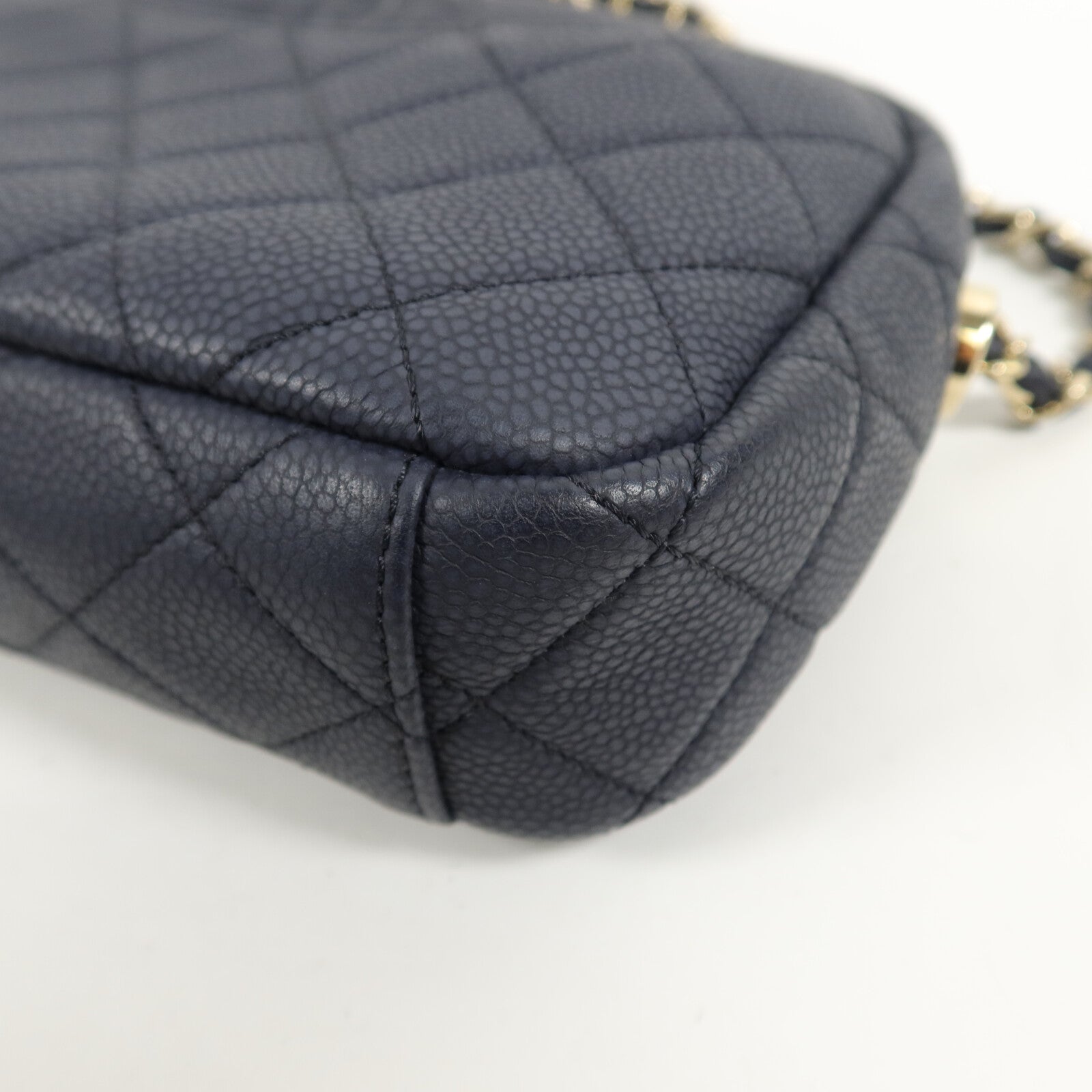 CHANEL 牛皮皮革Camera Bag鏈帶肩背袋