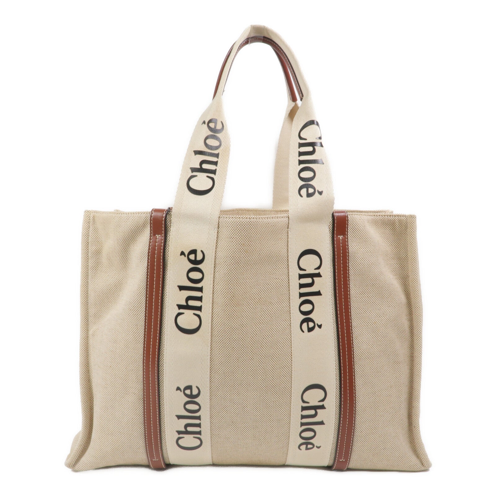 Chloe 帆布Woody Large肩背袋