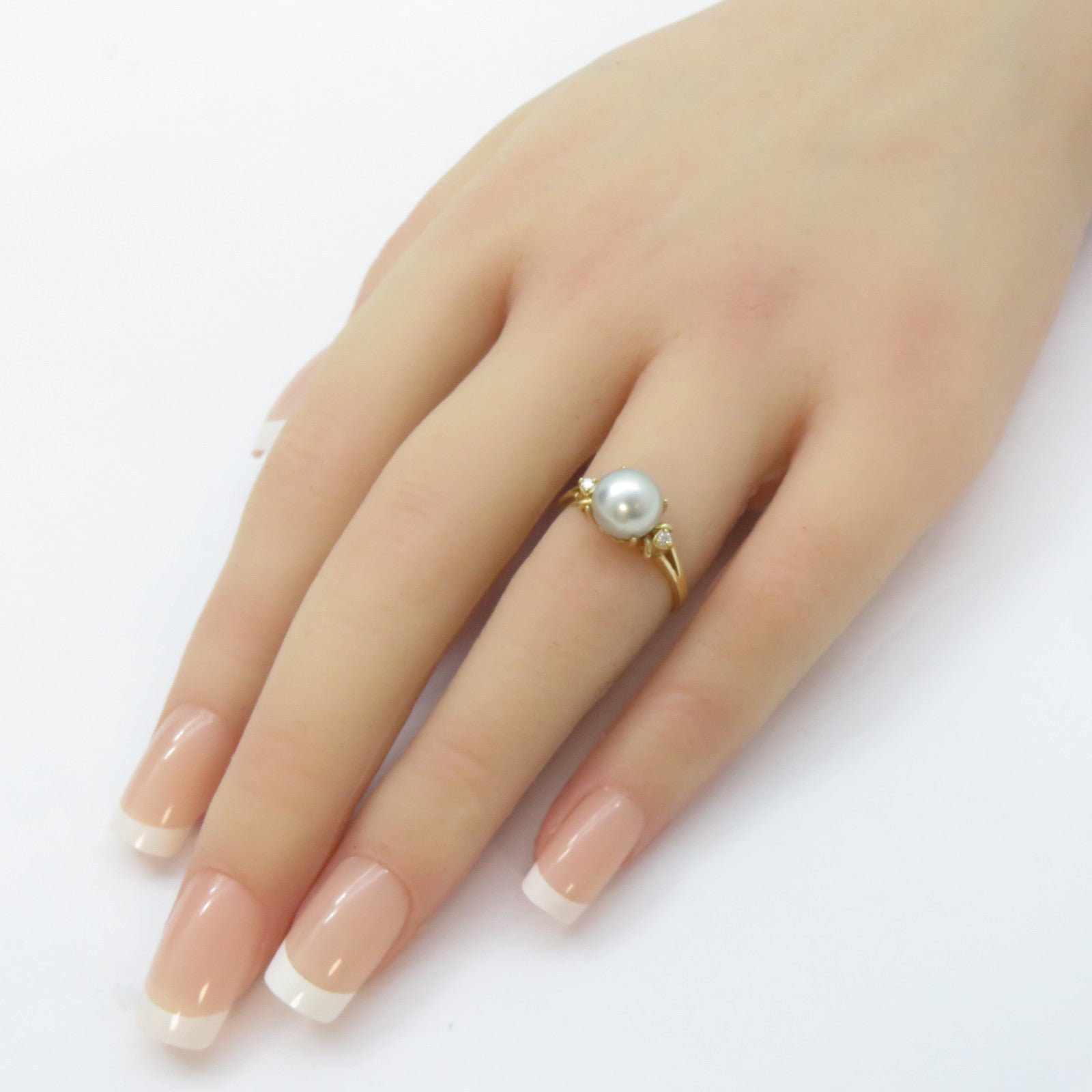 JEWELRY 【激減優惠】14K黃金Pearl Ring戒指US#5.75