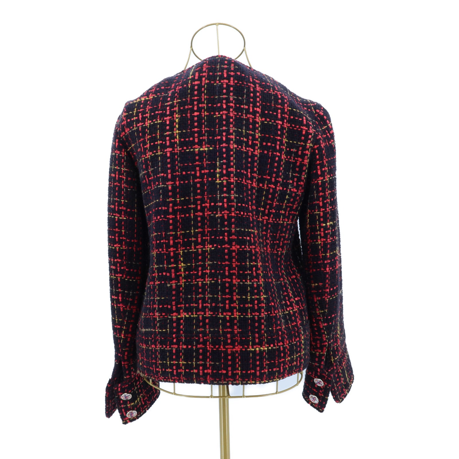 CHANEL Cotton/Wool/Cashmere Collarless Jacket外套