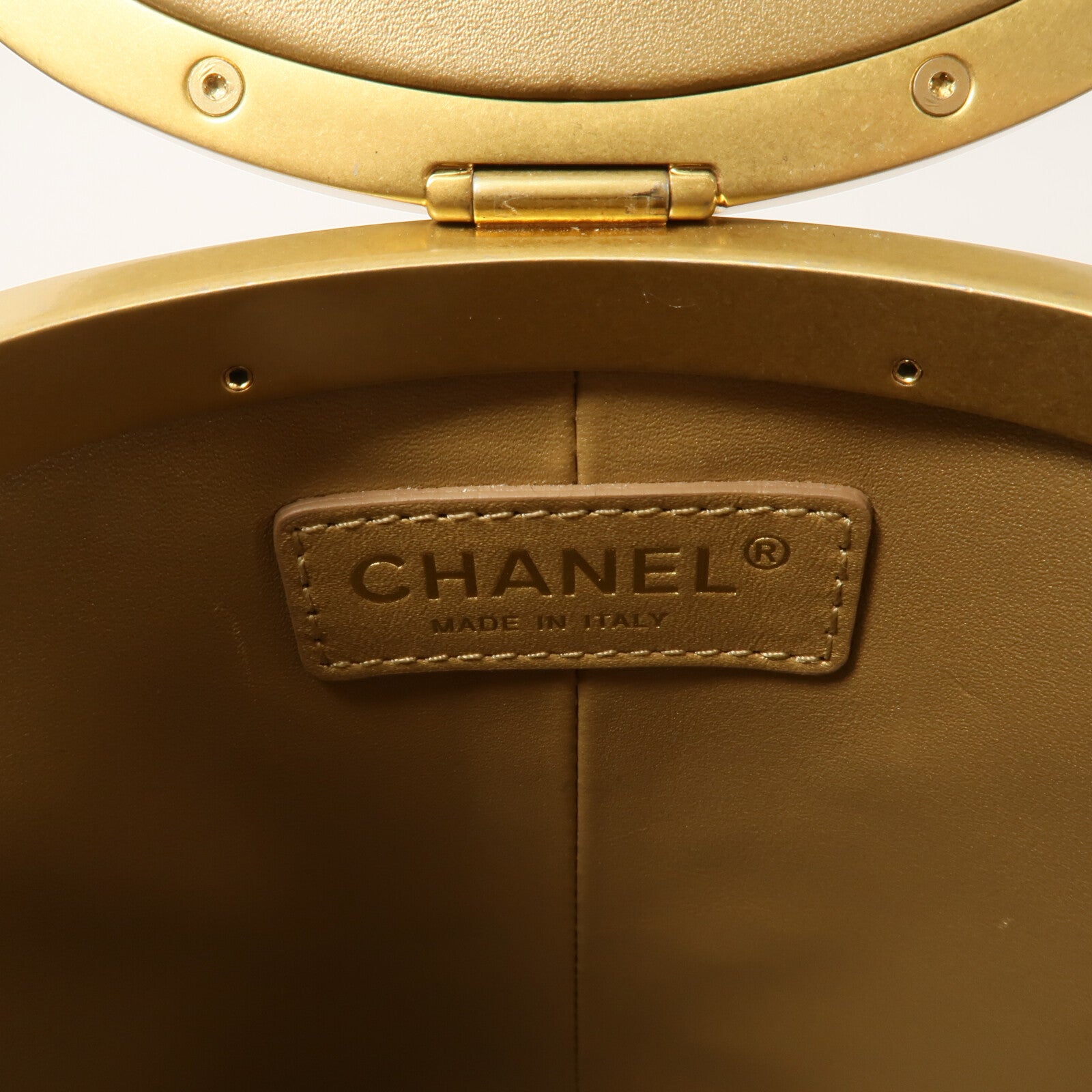 CHANEL 羊皮皮革Vanity Bag鏈帶肩背袋