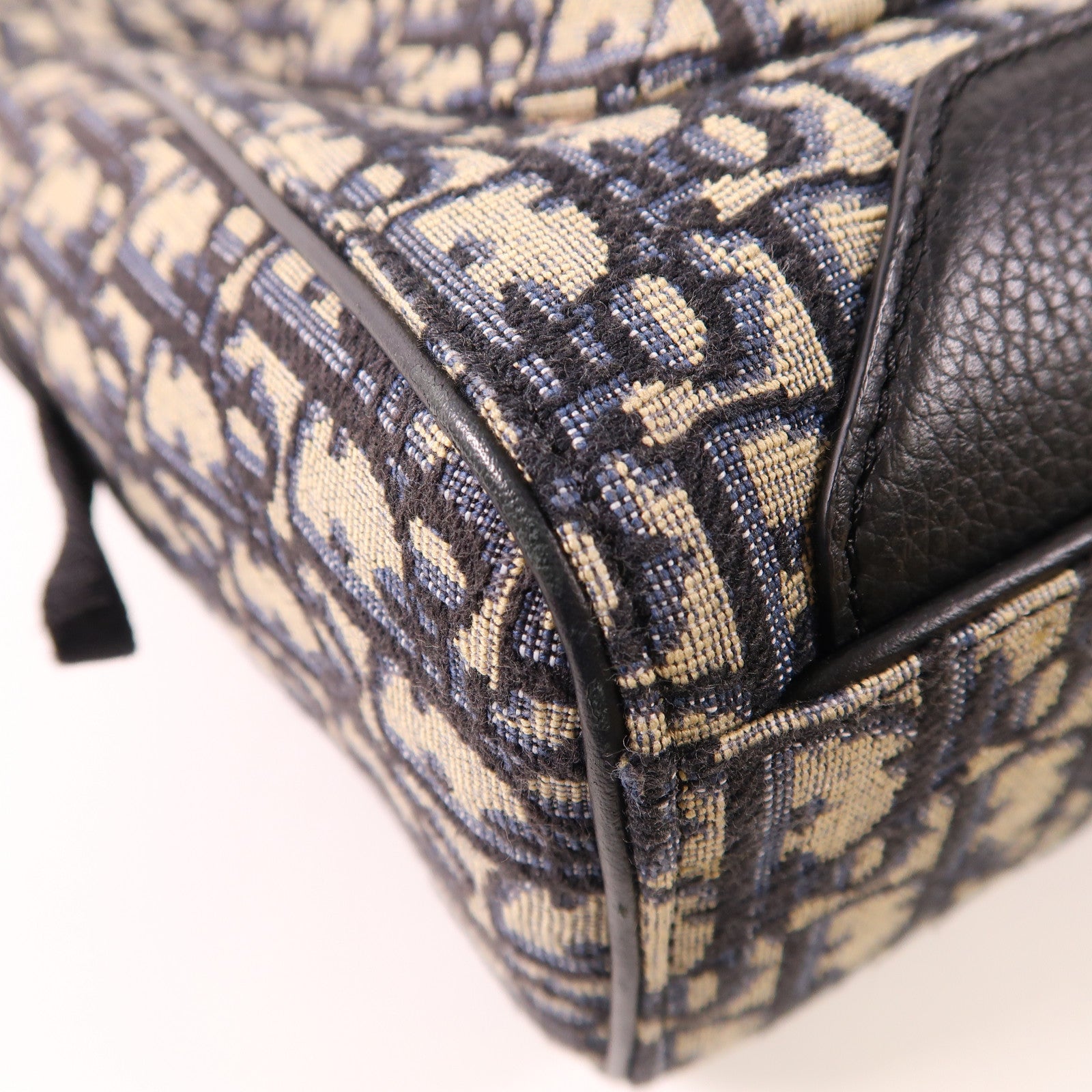 Dior 帆布Saddle 2 Way Bag銀扣手挽肩背兩用袋
