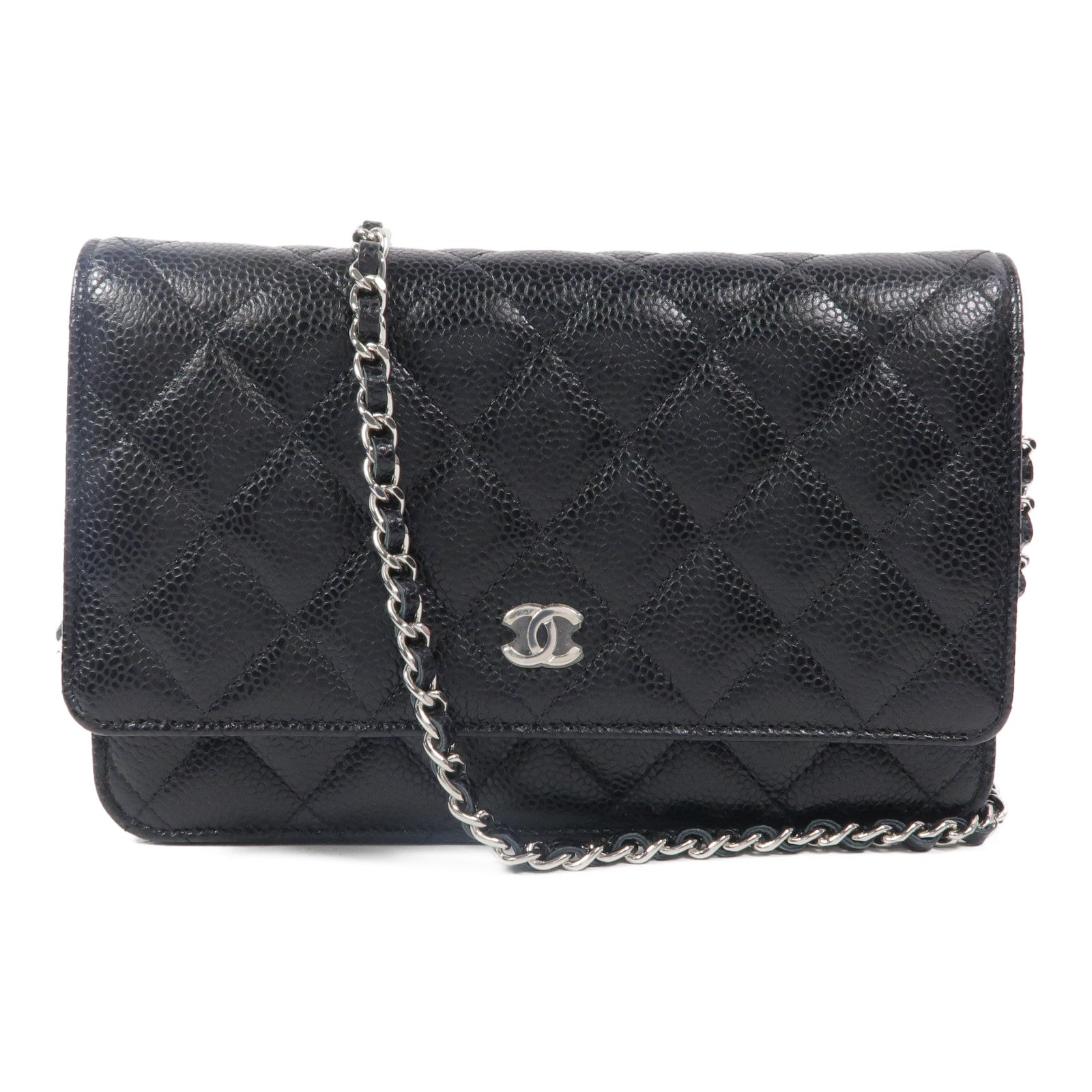 CHANEL 牛皮皮革Wallet On Chain鏈帶肩背袋