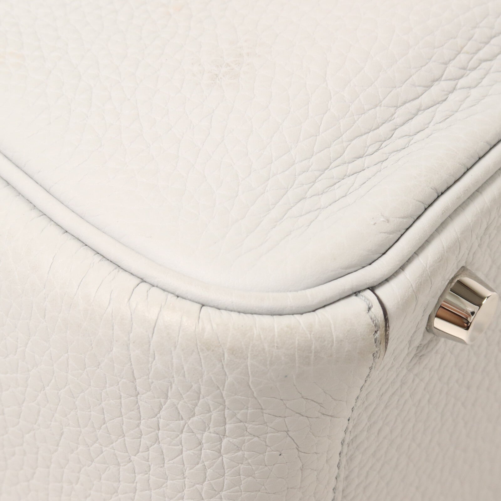 HERMES Clemence皮革Lindy 26手挽肩背兩用袋Bleu Brume