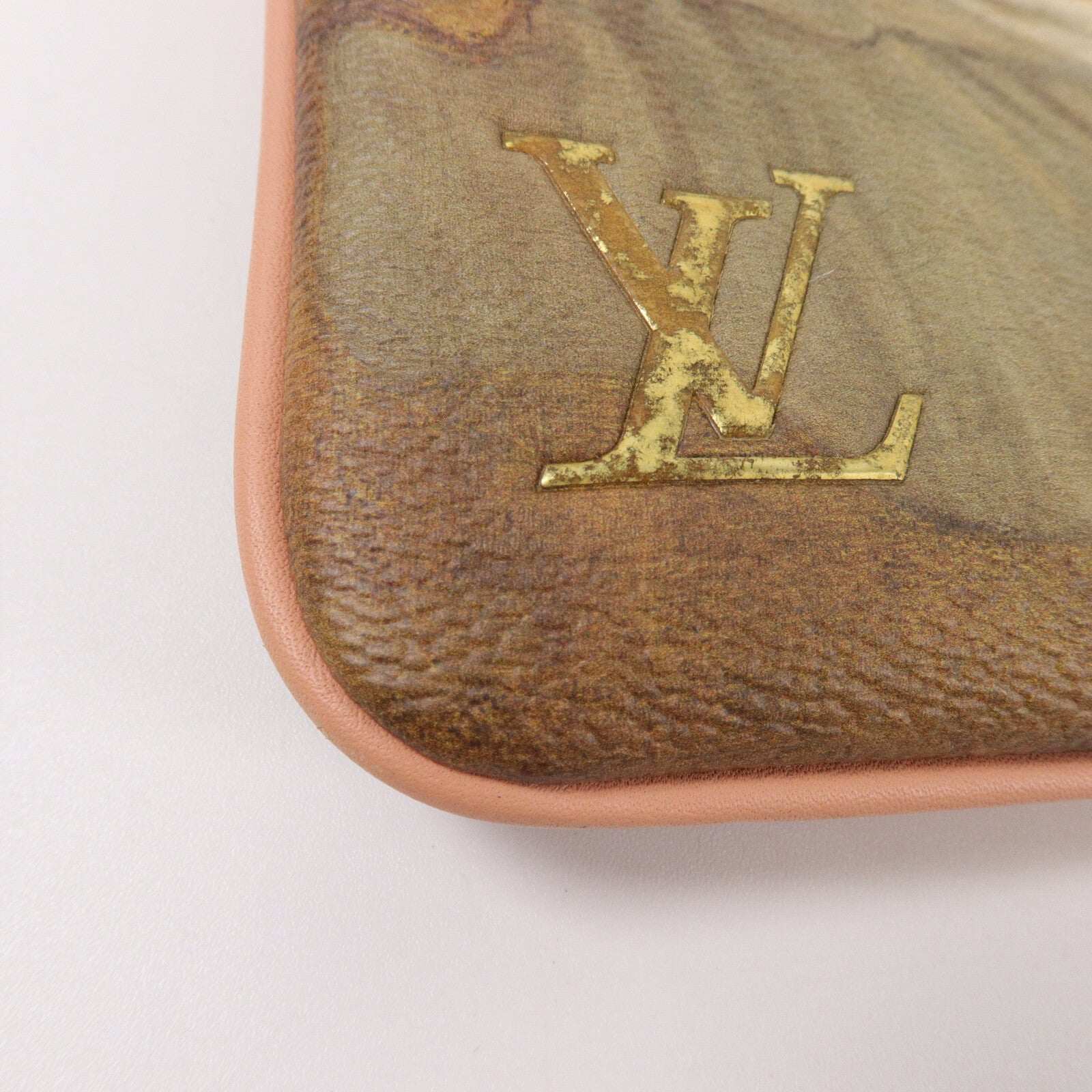 LOUIS VUITTON 牛皮皮革Pochette Plat Fragonard鏈帶肩背袋
