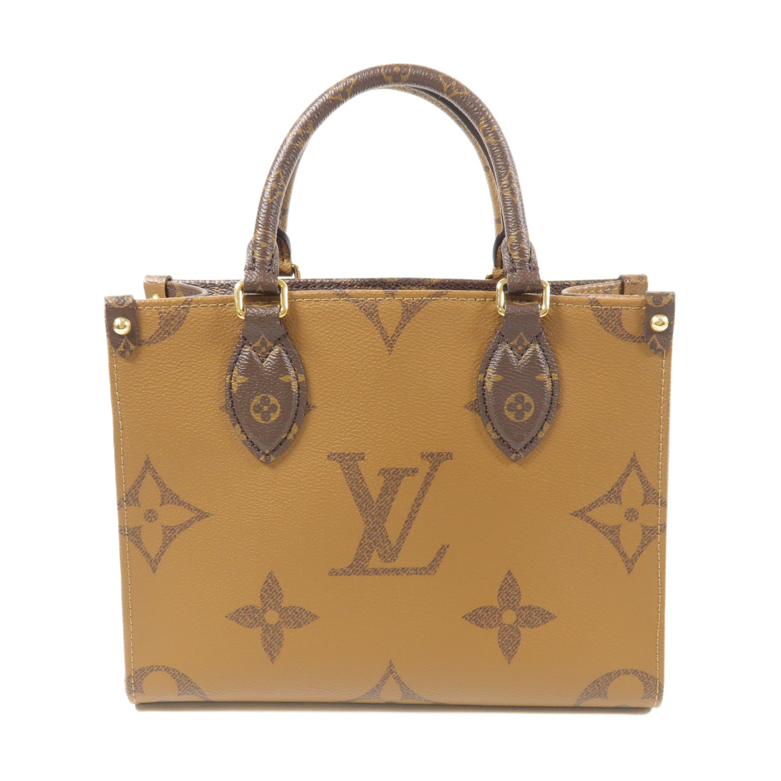LOUIS VUITTON Monogram Giant OnTheGo PM金扣手挽肩背兩用袋