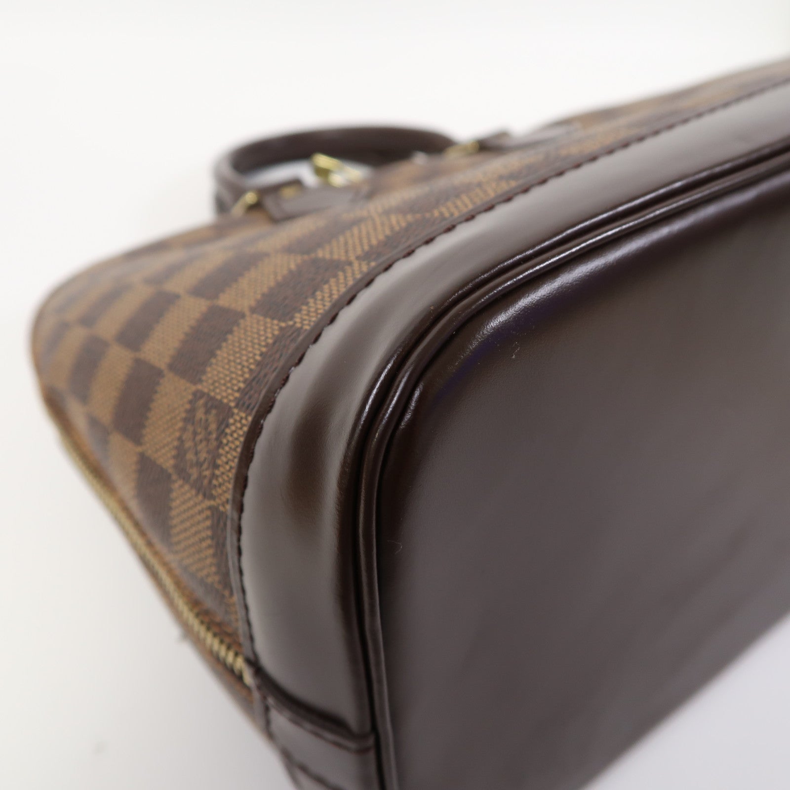LOUIS VUITTON 【激減優惠】Damier Alma PM金扣手挽袋啡色