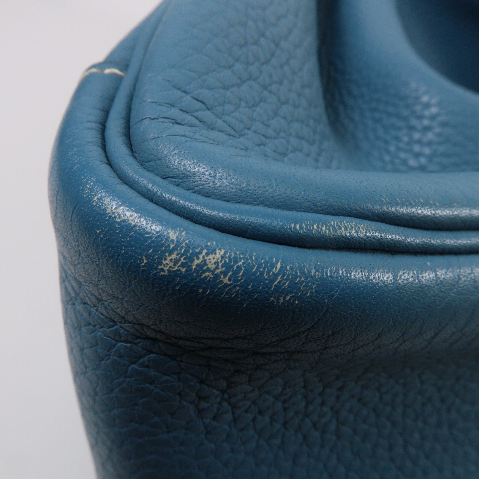 HERMES Clemence皮革Lindy 34手挽肩背兩用袋Bleu Jean