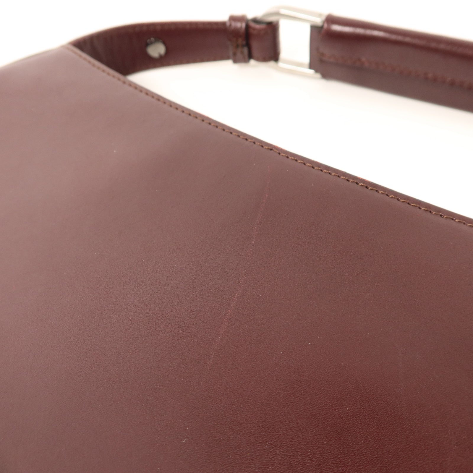 GUCCI 牛皮皮革Shoulder Bag銀扣肩背袋