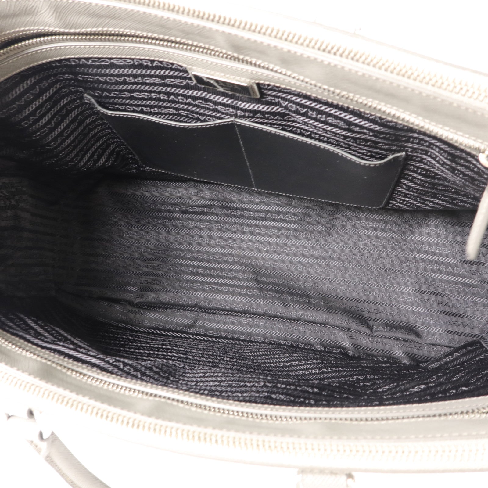 PRADA Saffiano皮革Dual-Zip Shopper Tote Bag手挽袋