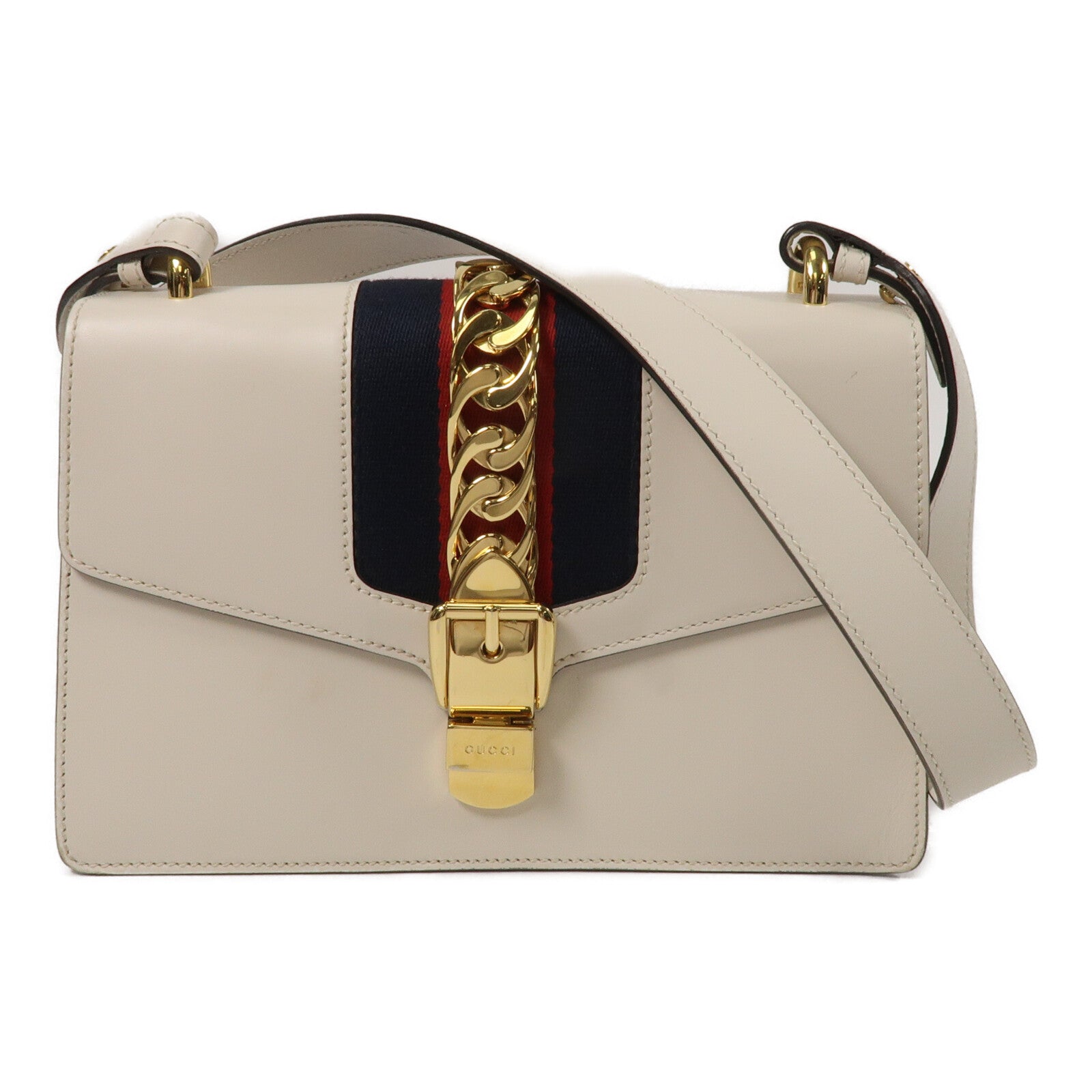 GUCCI 牛皮皮革Sylvie Small肩背袋